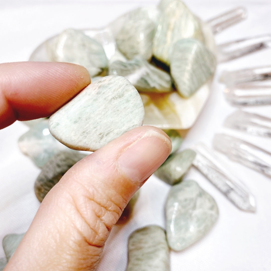 Amazonite Tumbled Stones - Baltic Mermaid