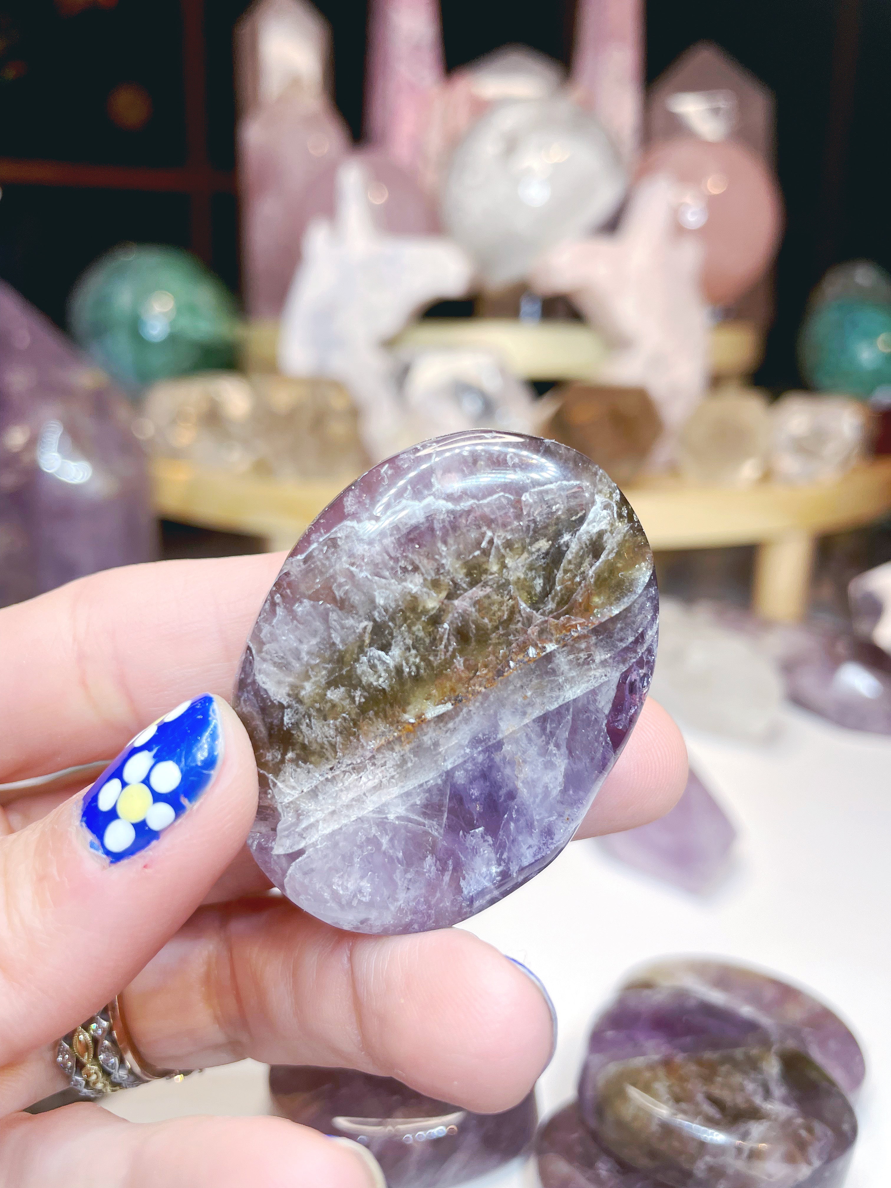 Super Seven Palm Stones - Baltic Mermaid