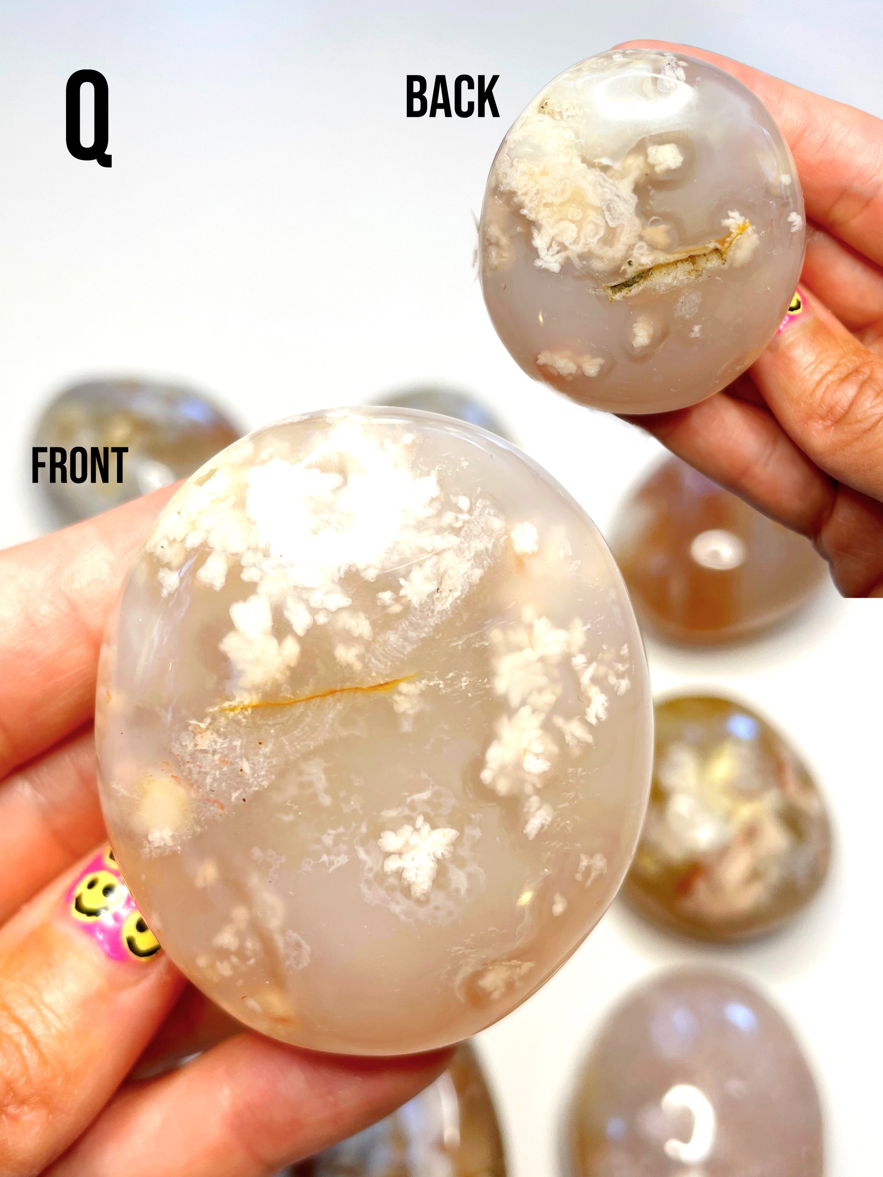 Flower Agate Palm Stones - Baltic Mermaid