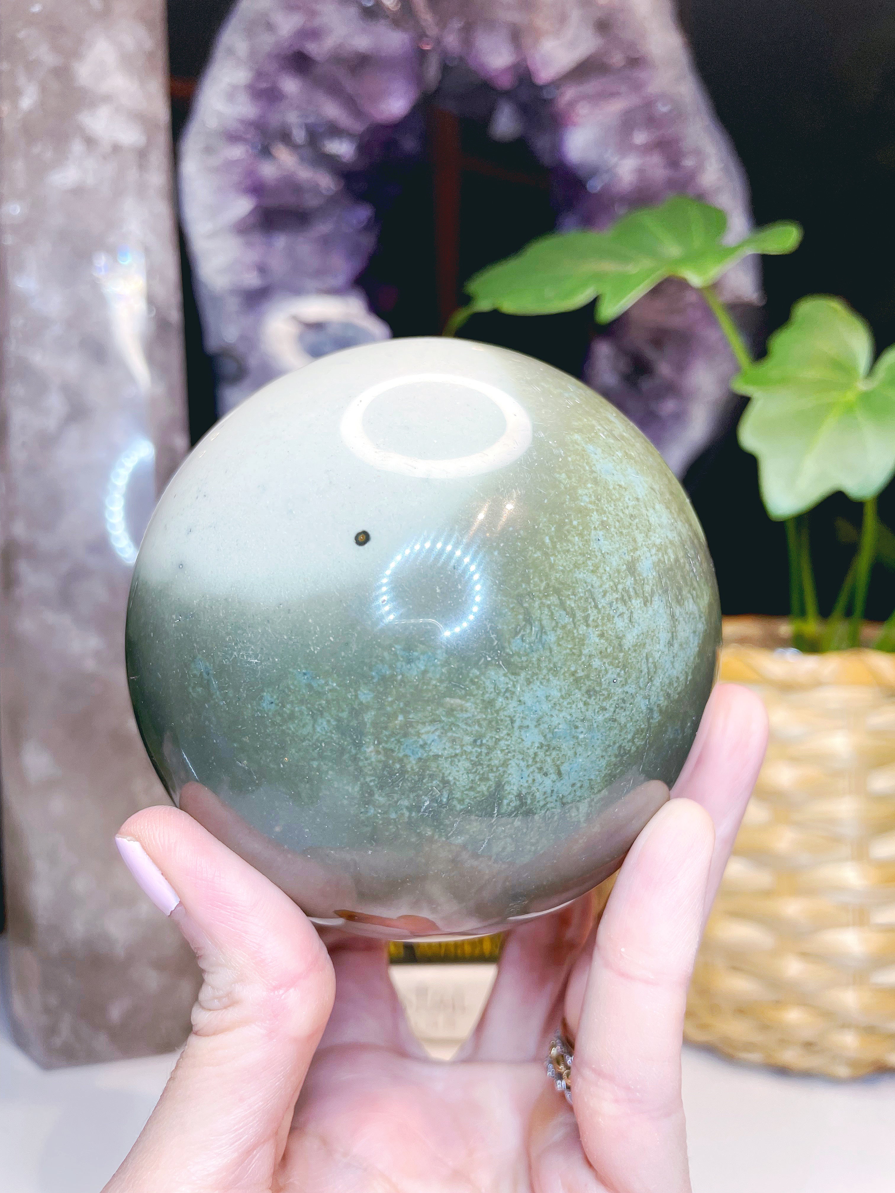 Polychrome Jasper Sphere - Large - Baltic Mermaid