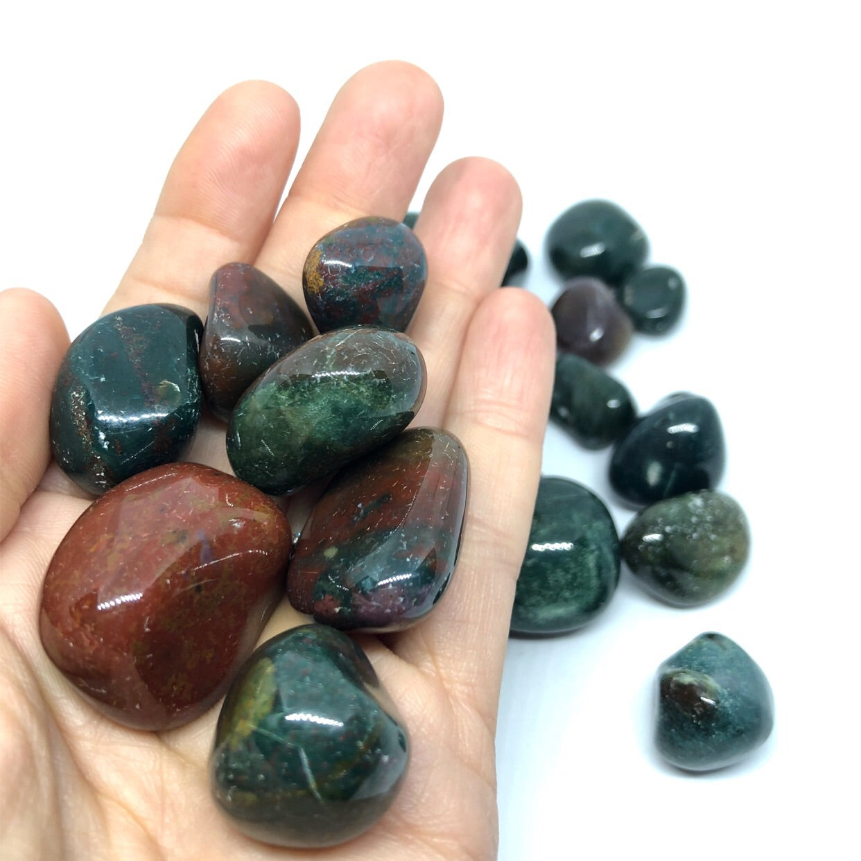 Bloodstone Tumbled Stones - Baltic Mermaid