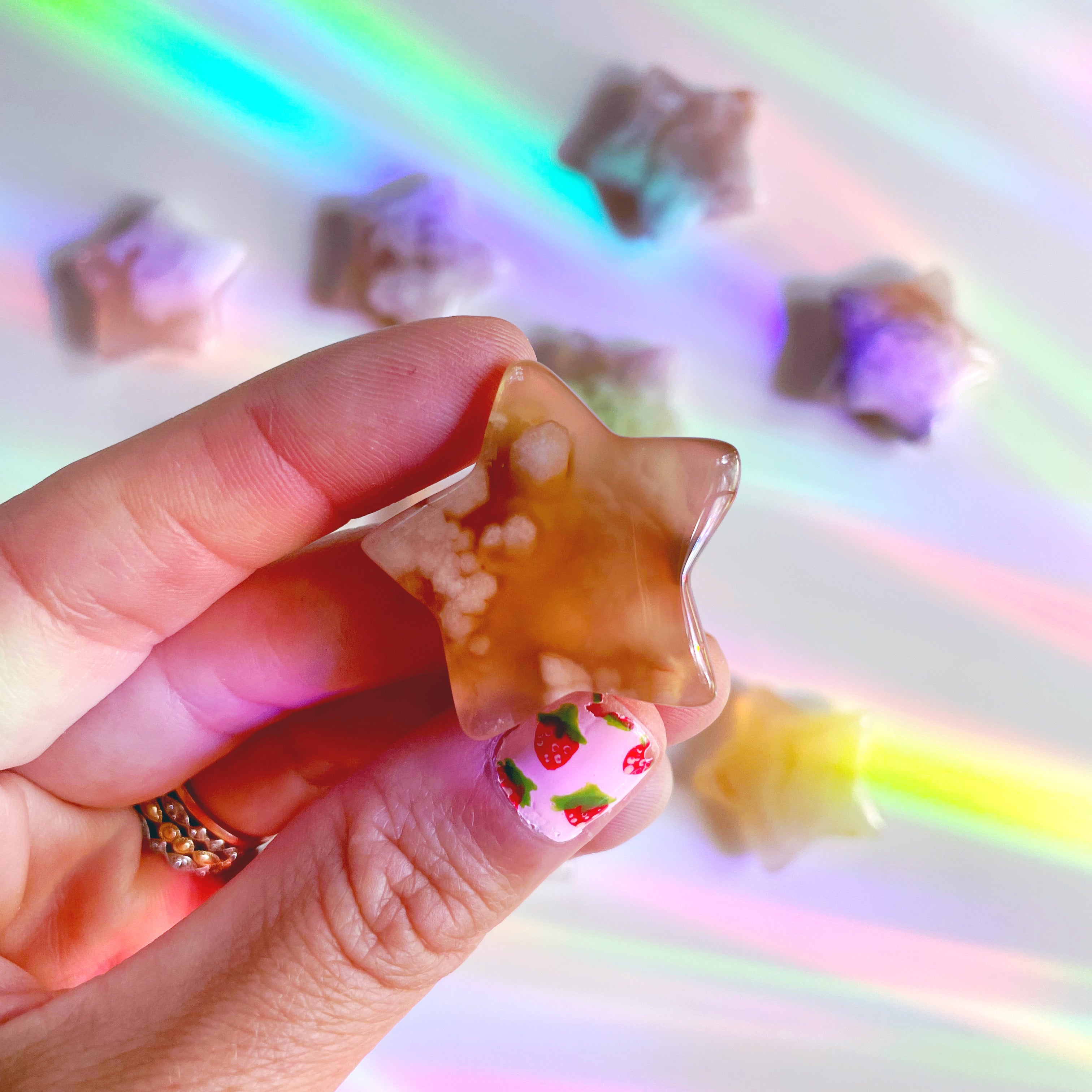 Flower Agate Stars - Baltic Mermaid