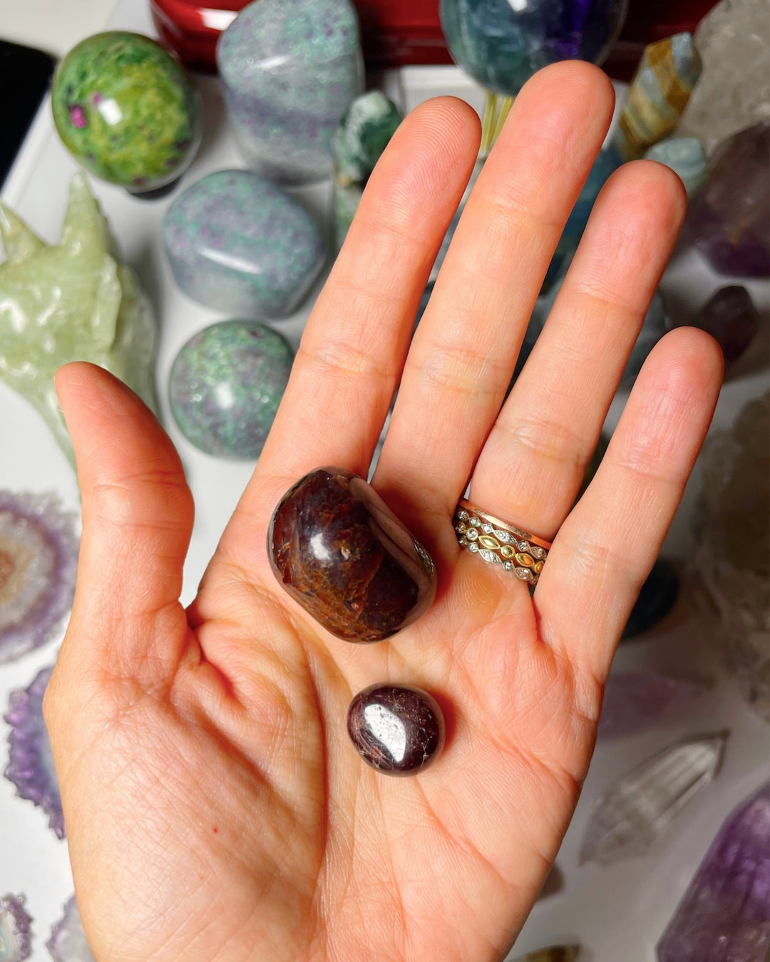 Garnet Tumbled Stones - Baltic Mermaid