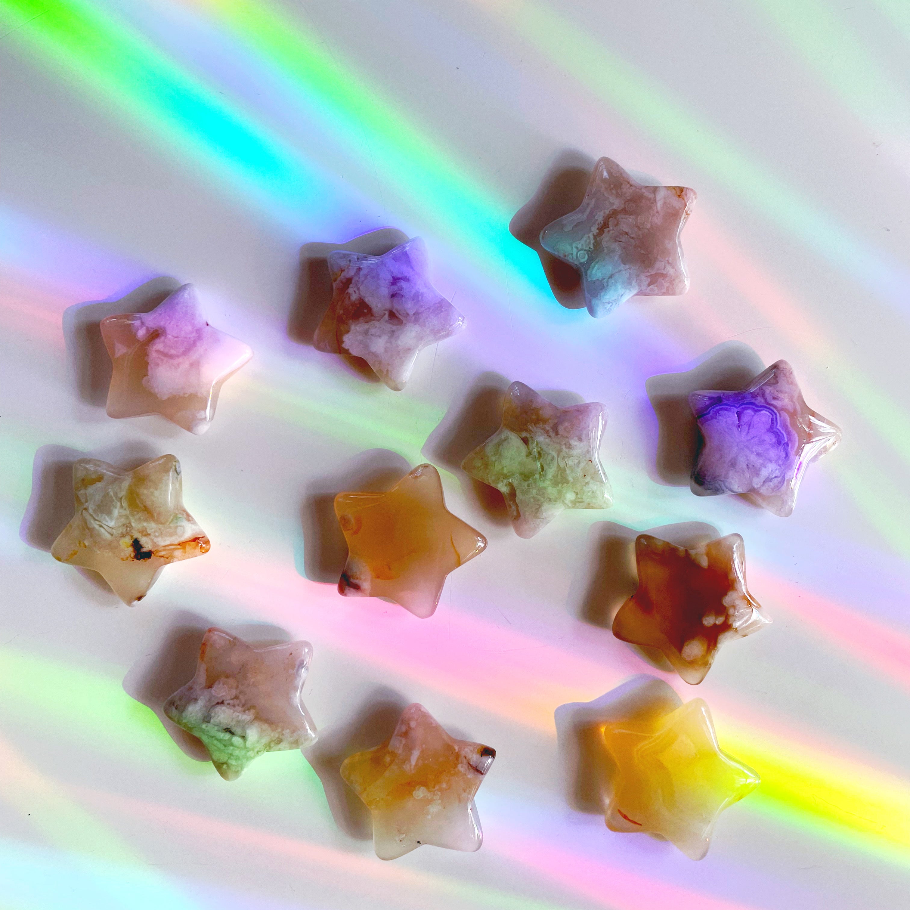 Flower Agate Stars - Baltic Mermaid