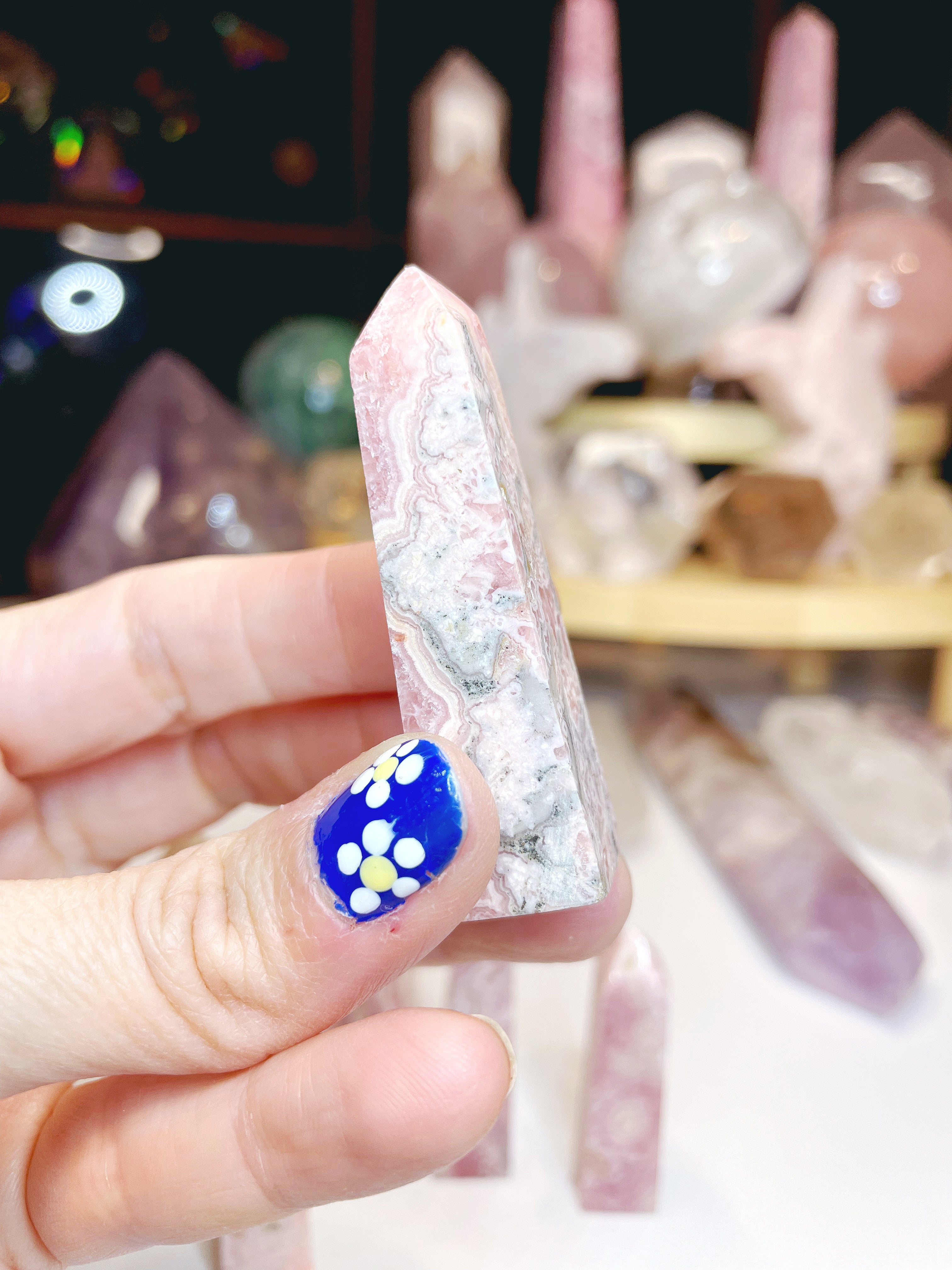 Rhodochrosite Obelisk - Baltic Mermaid