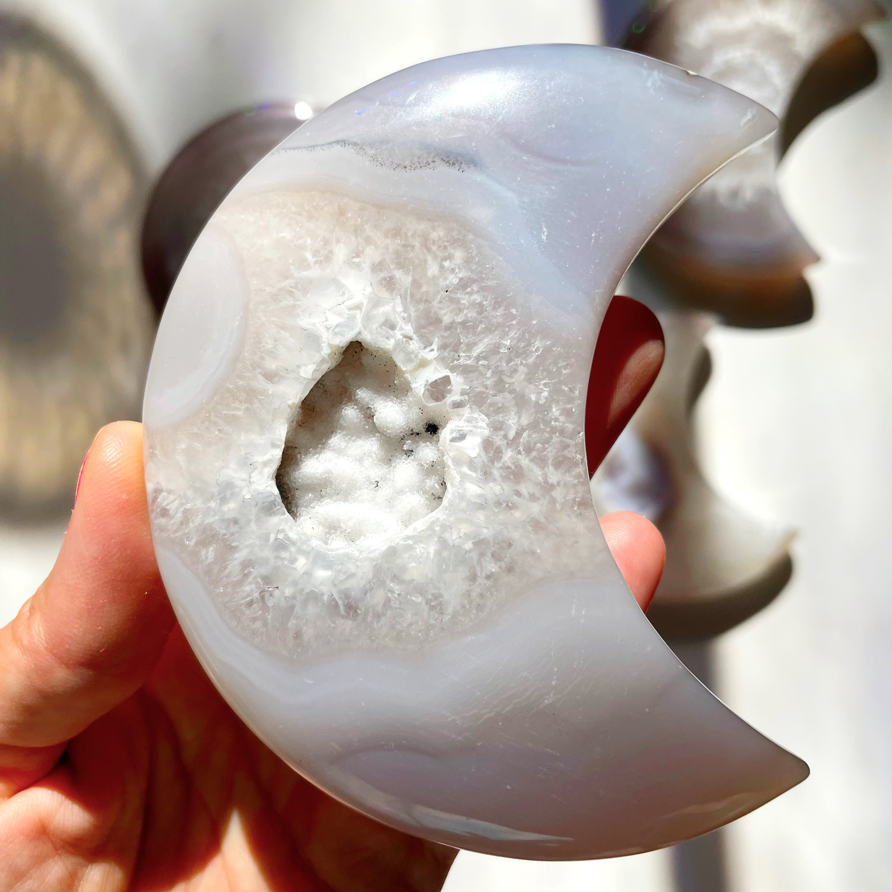 Druzy Agate Moon - Baltic Mermaid