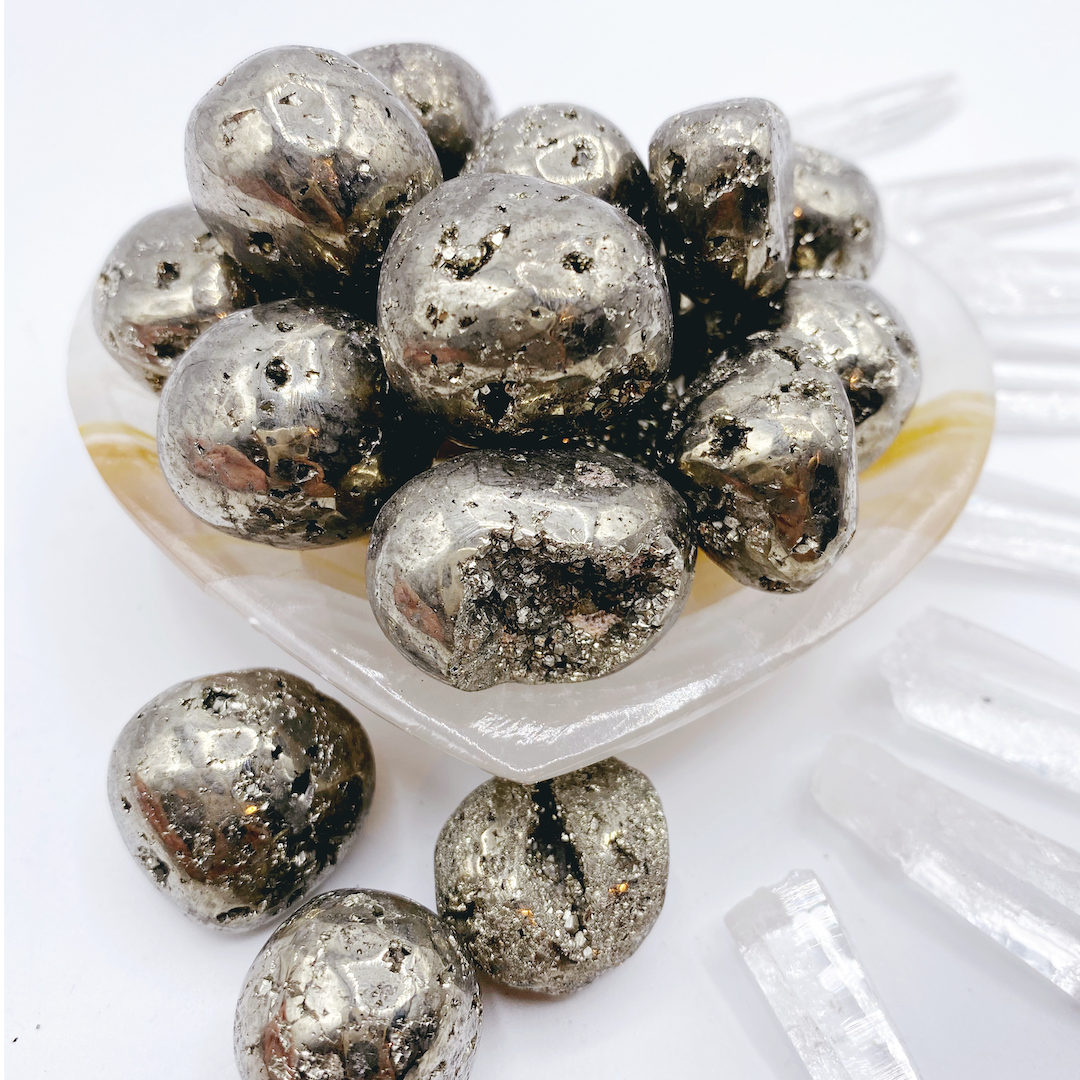 Pyrite Tumbled Stones - Baltic Mermaid