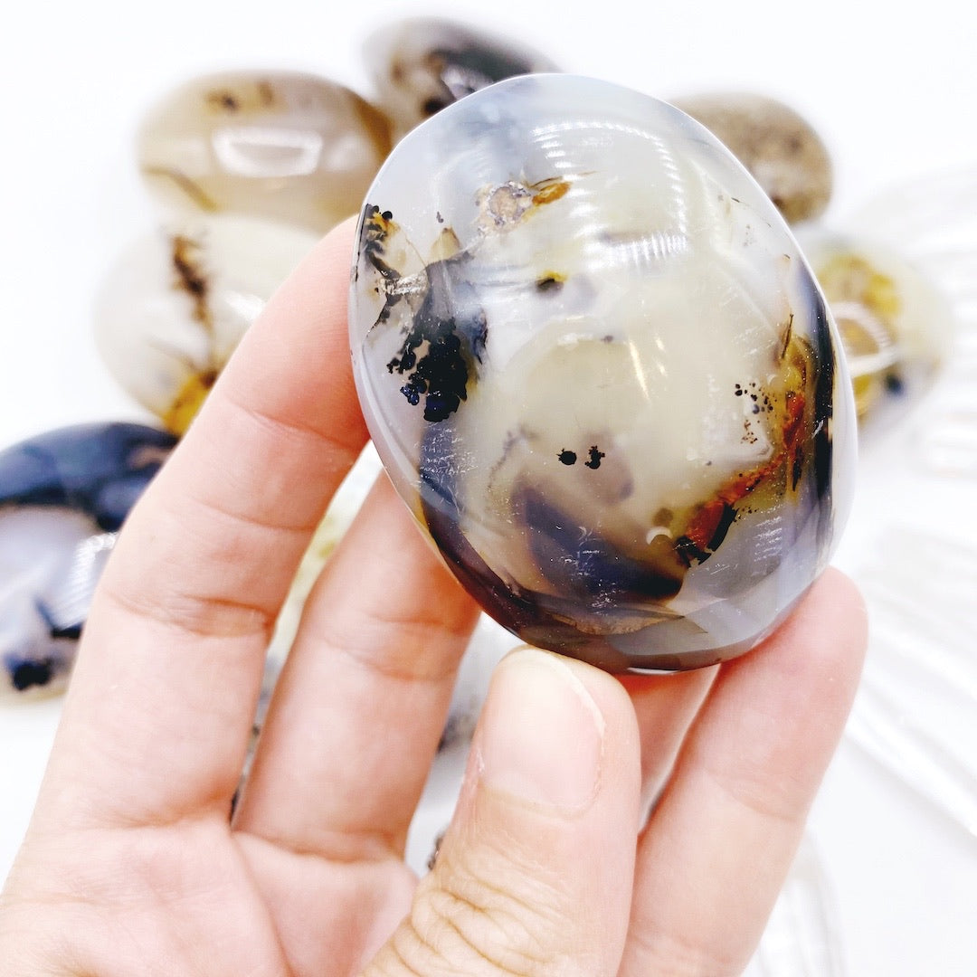 Dendritic Agate Palm Stones - Baltic Mermaid