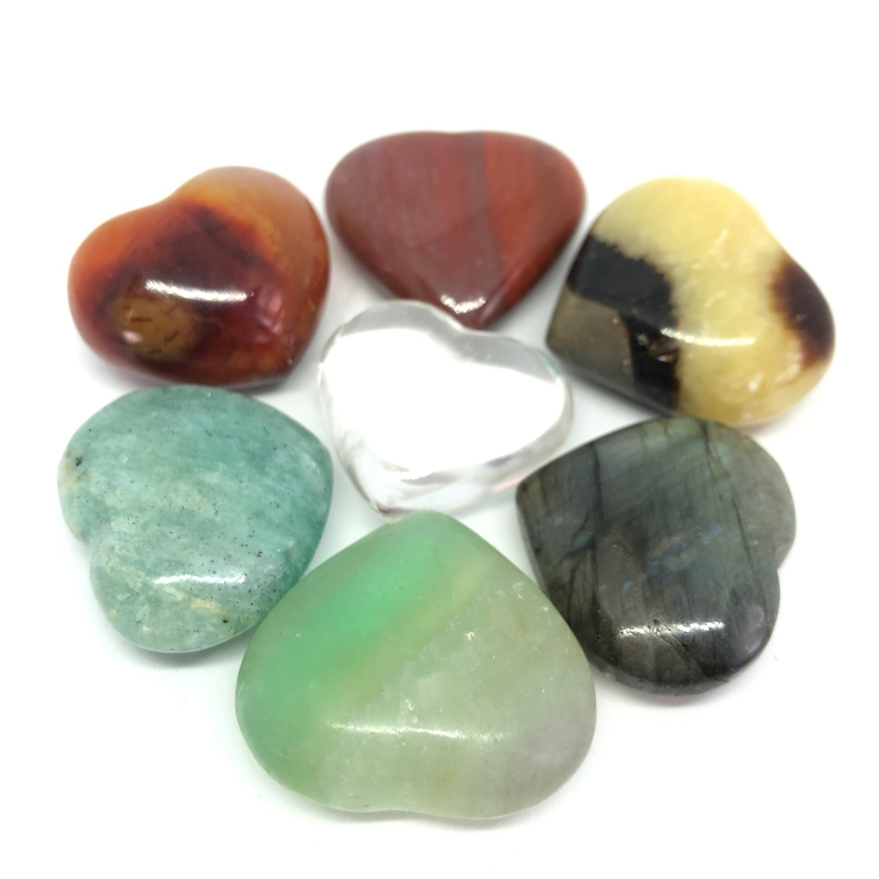 Little Puffed Heart Crystals - Baltic Mermaid