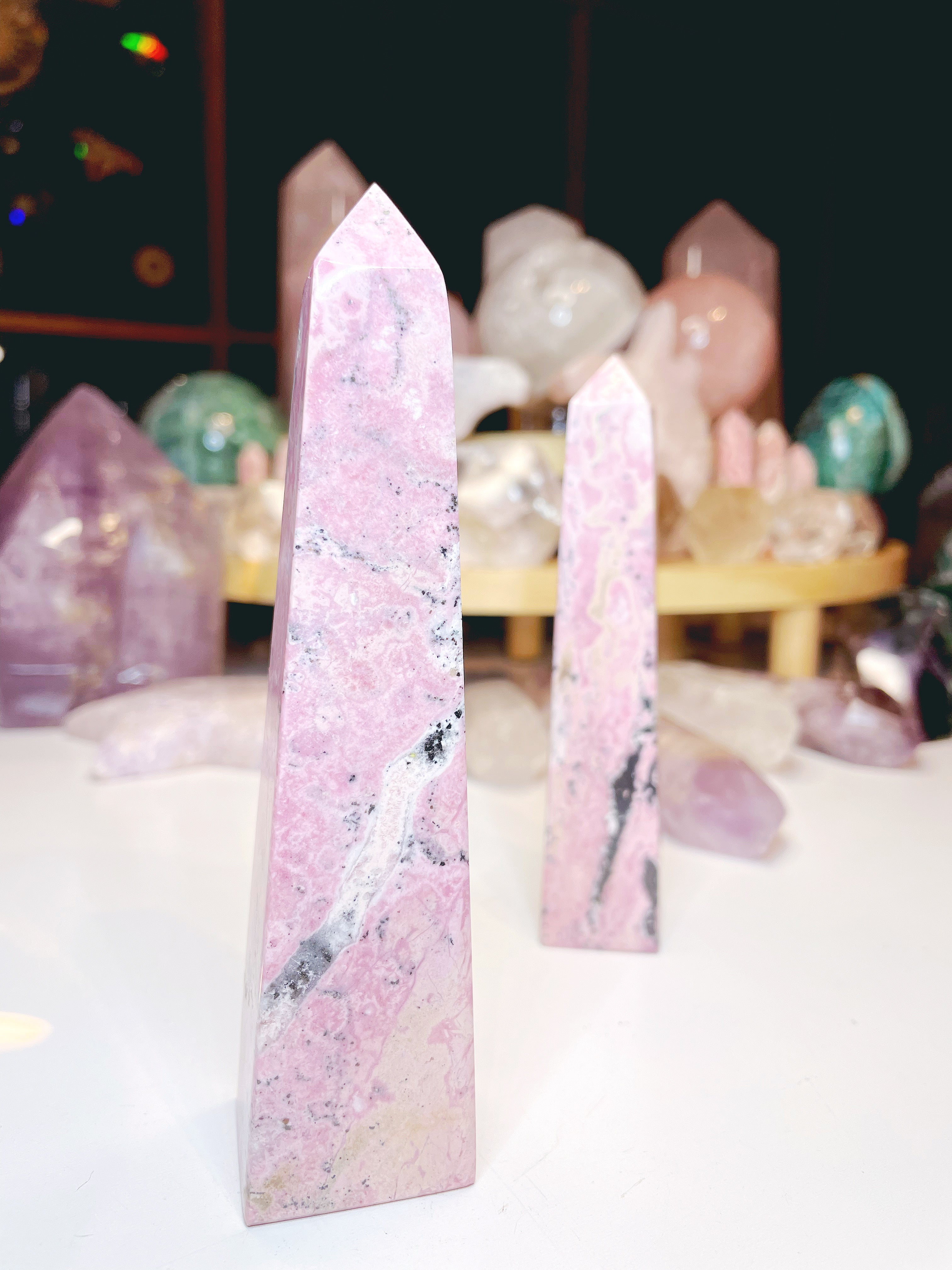 Rhodonite Obelisk - Baltic Mermaid
