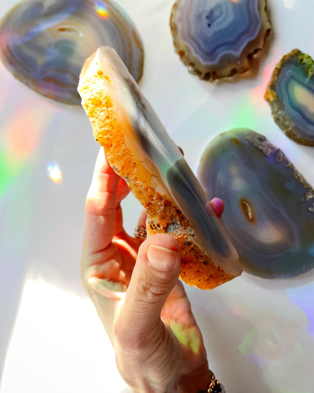 Banded Agate Slab - Baltic Mermaid