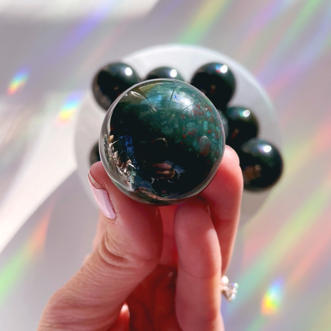 Bloodstone Lil Spheres - Baltic Mermaid