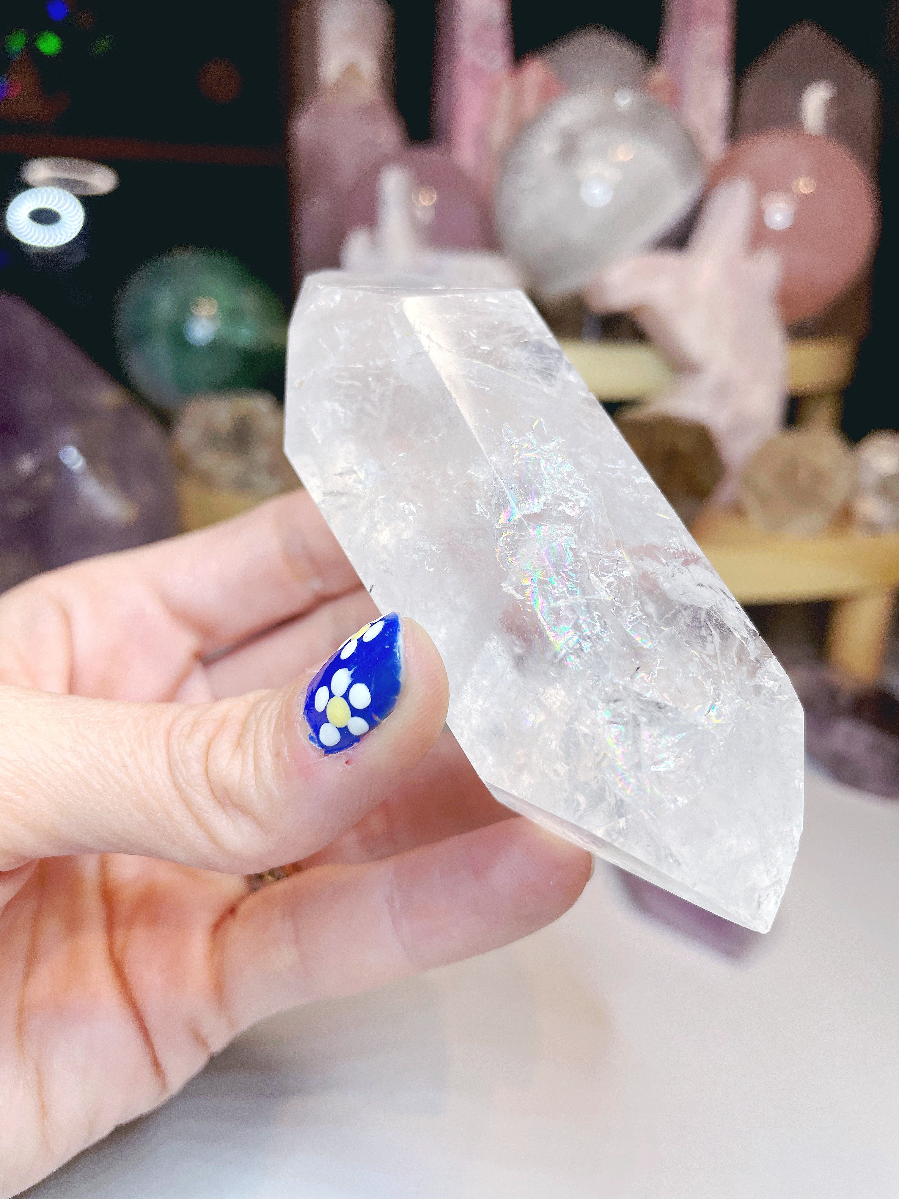 Double Terminated Clear Quartz Point - Baltic Mermaid