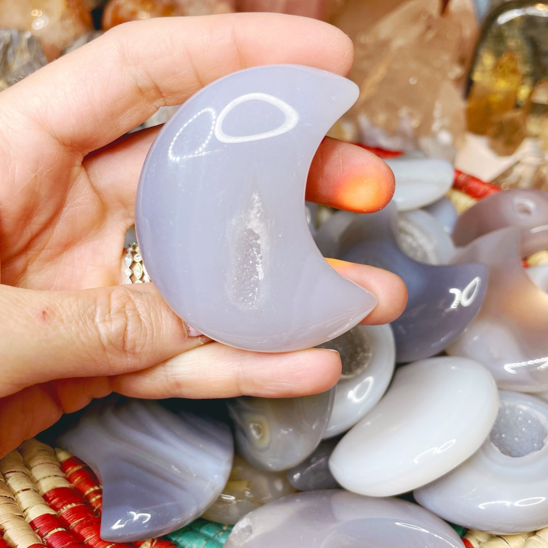 Druzy Agate Moons - Baltic Mermaid