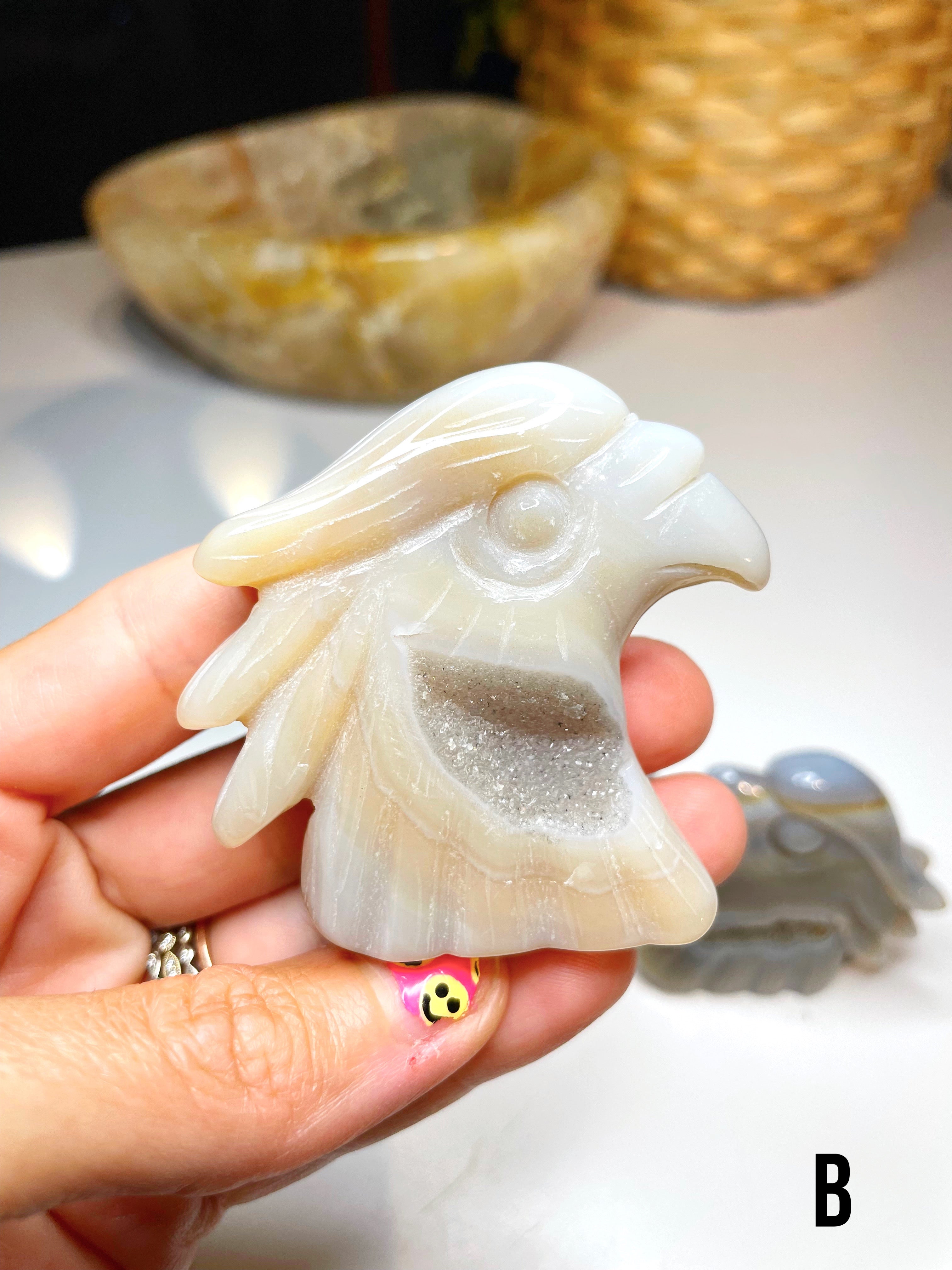 Druzy Agate Bird - Baltic Mermaid