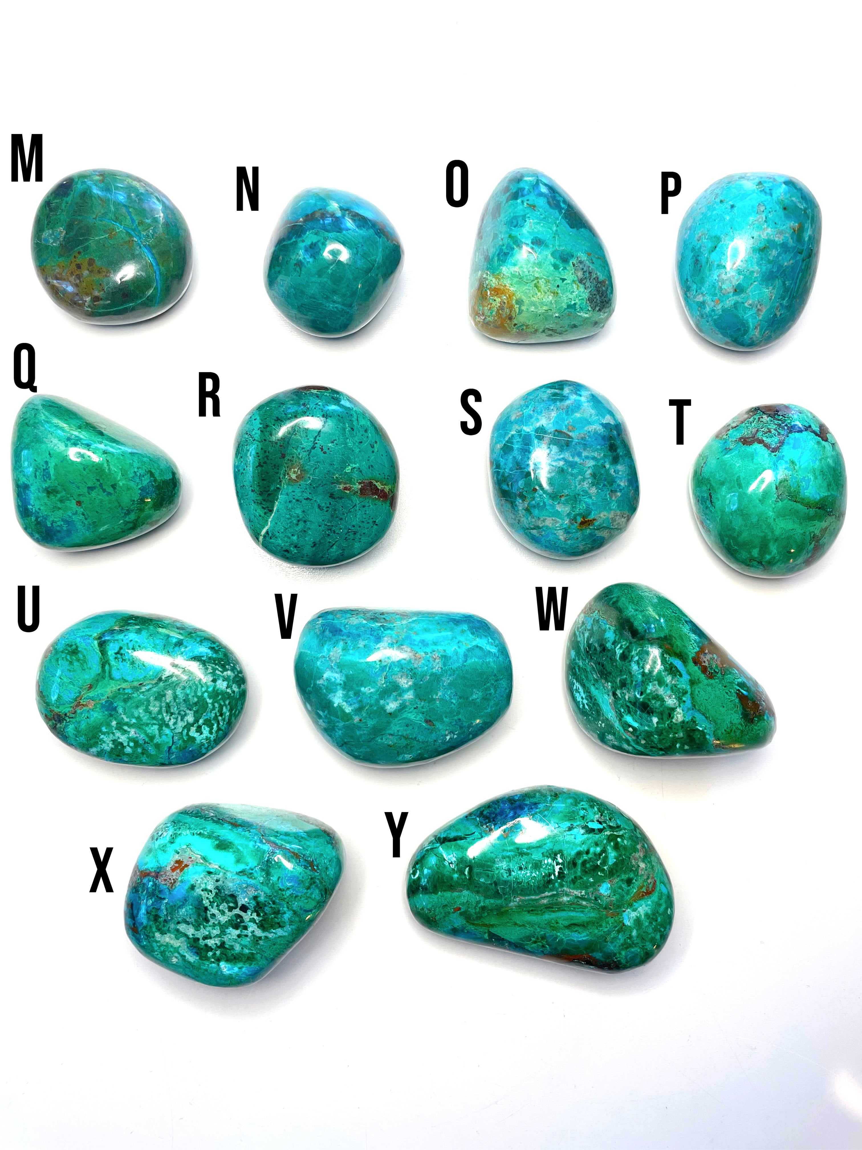 Chrysocolla Palm Stones/Large Tumbles - Baltic Mermaid