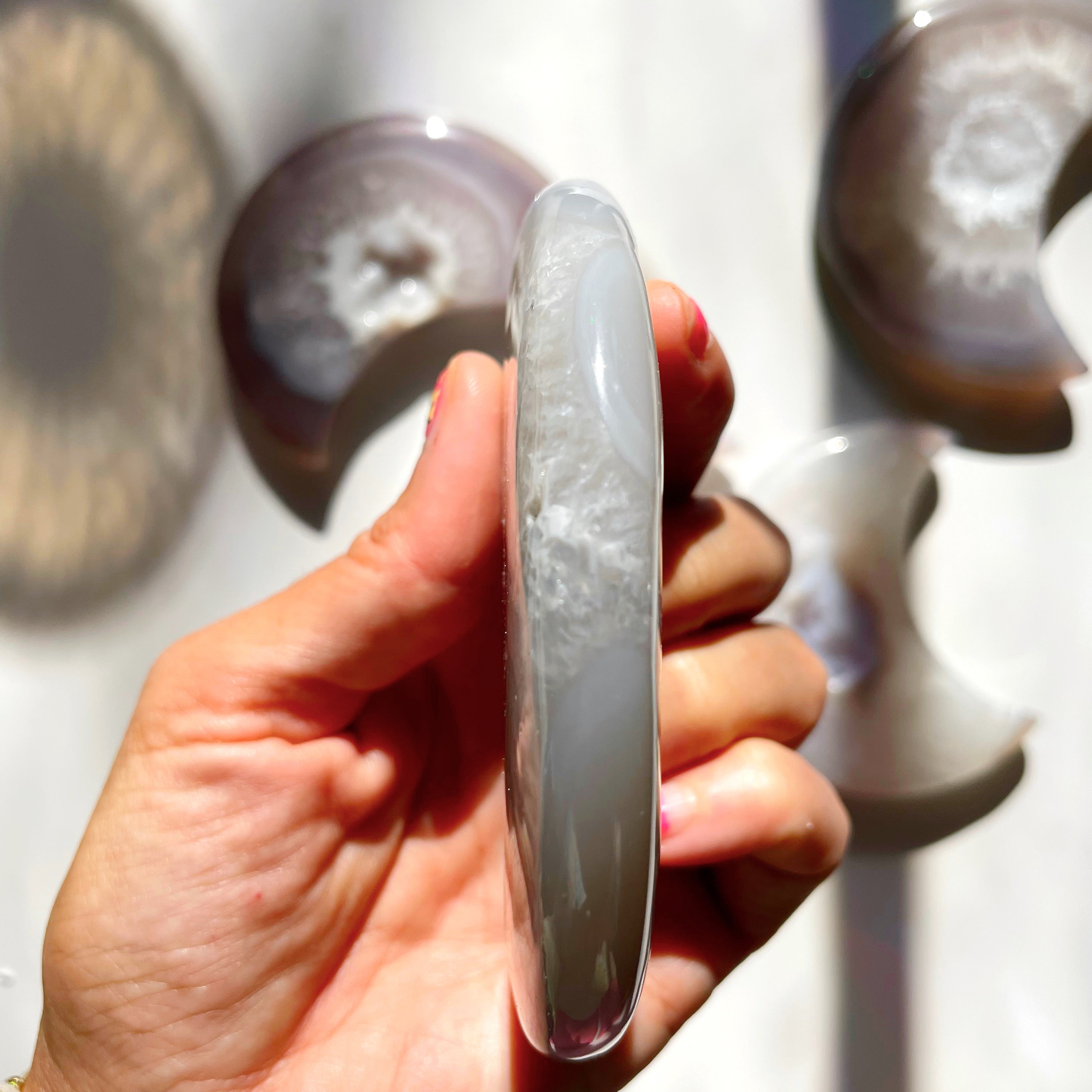 Druzy Agate Moon - Baltic Mermaid