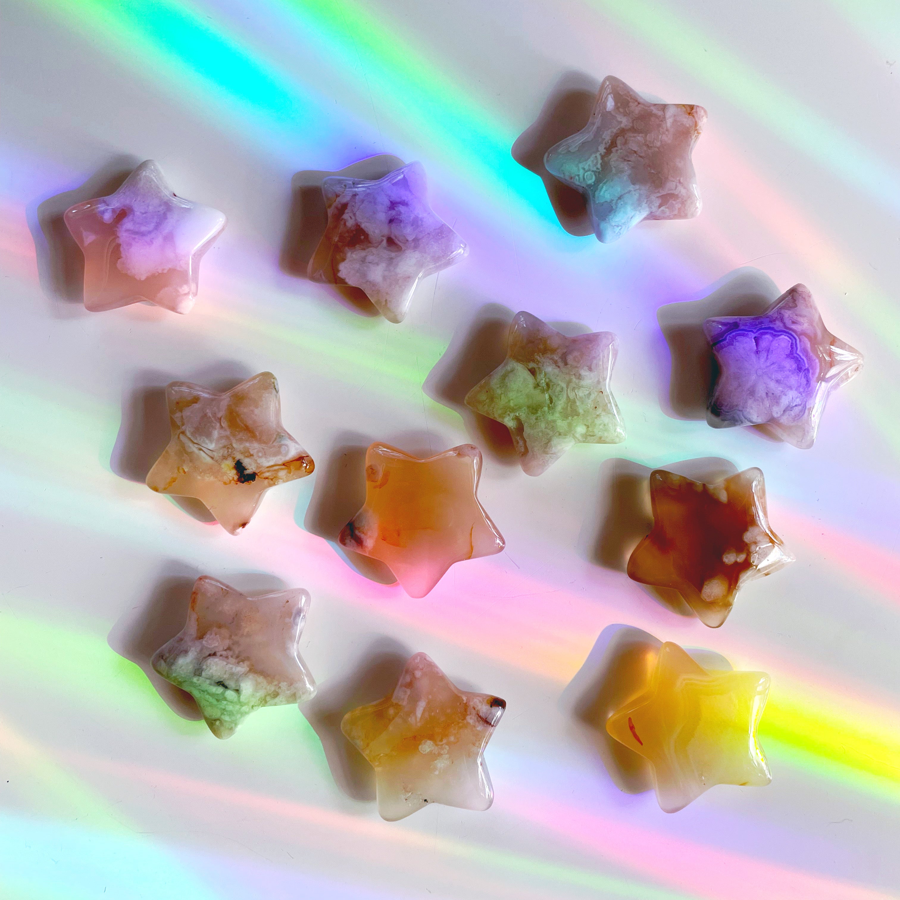 Flower Agate Stars - Baltic Mermaid