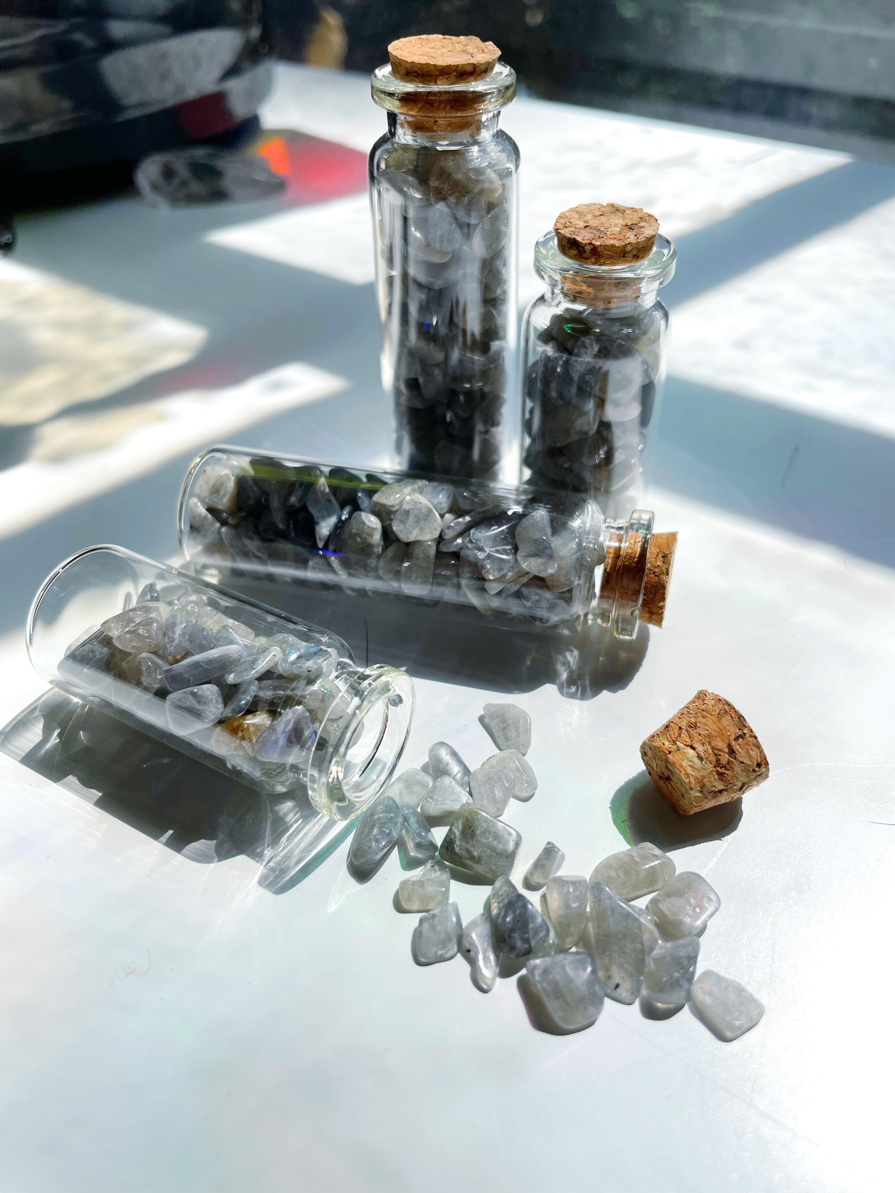 Labradorite Chip Bottles - Baltic Mermaid