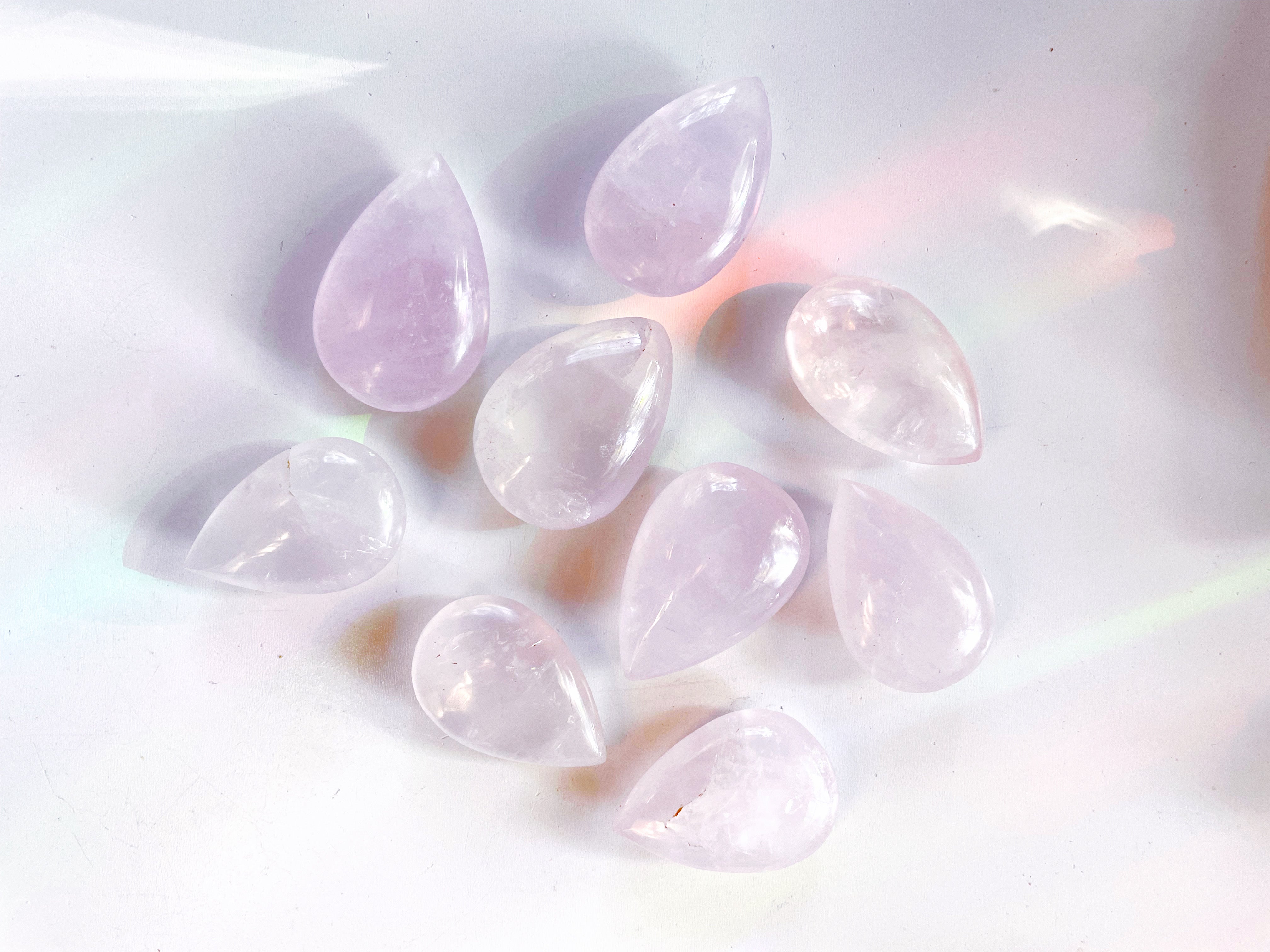 Rose Quartz Teardrop - Baltic Mermaid