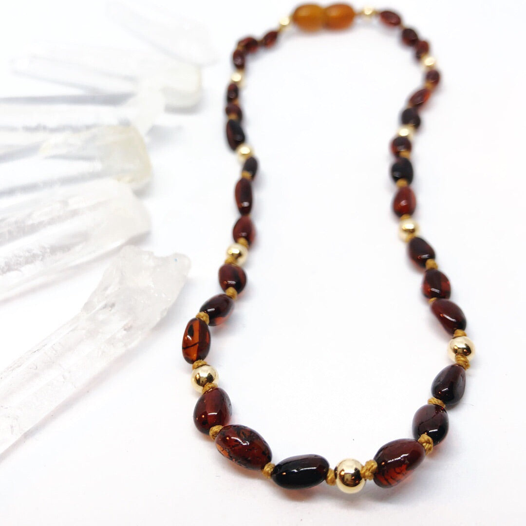 Gold Rush Necklace - Baltic Mermaid