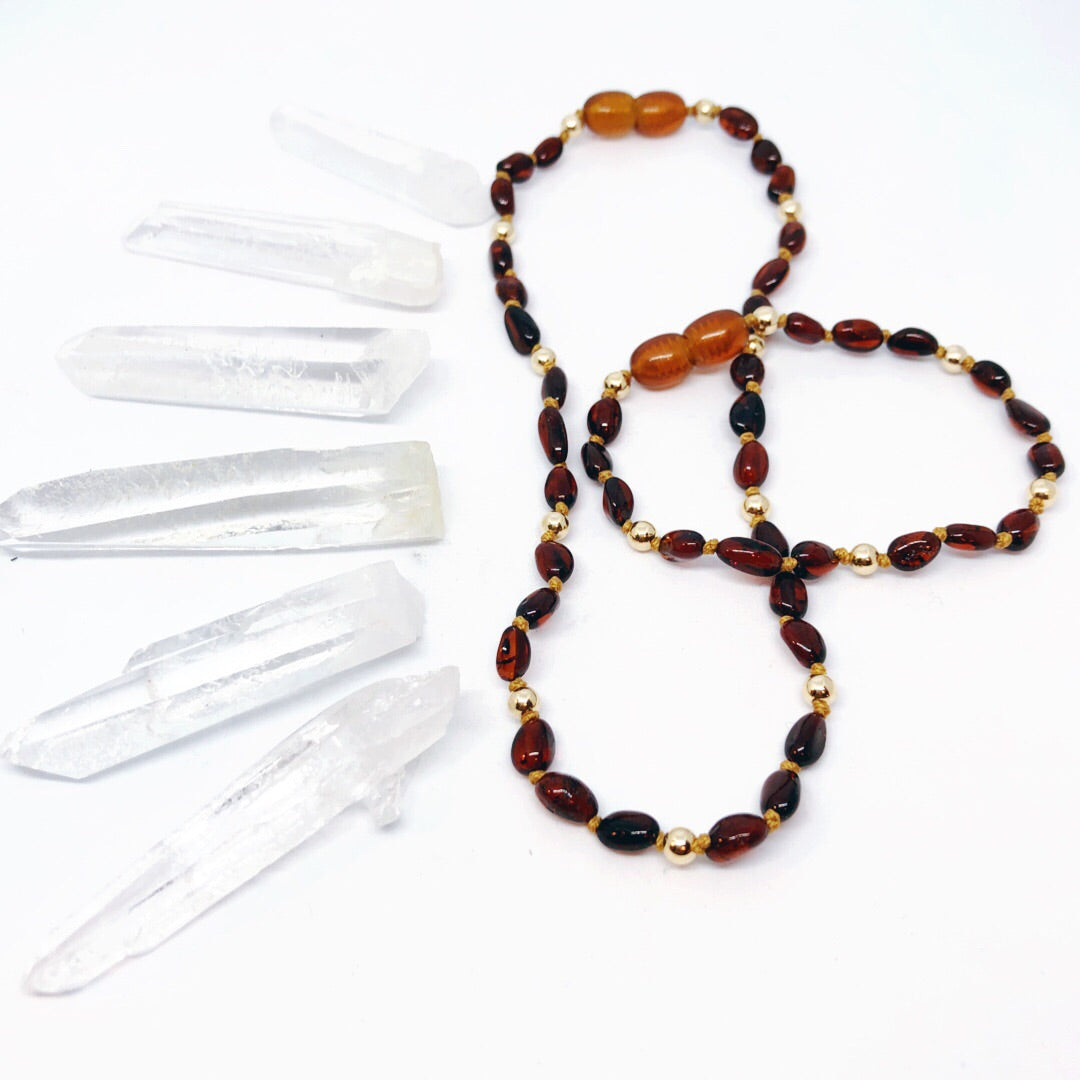 Gold Rush Necklace - Baltic Mermaid