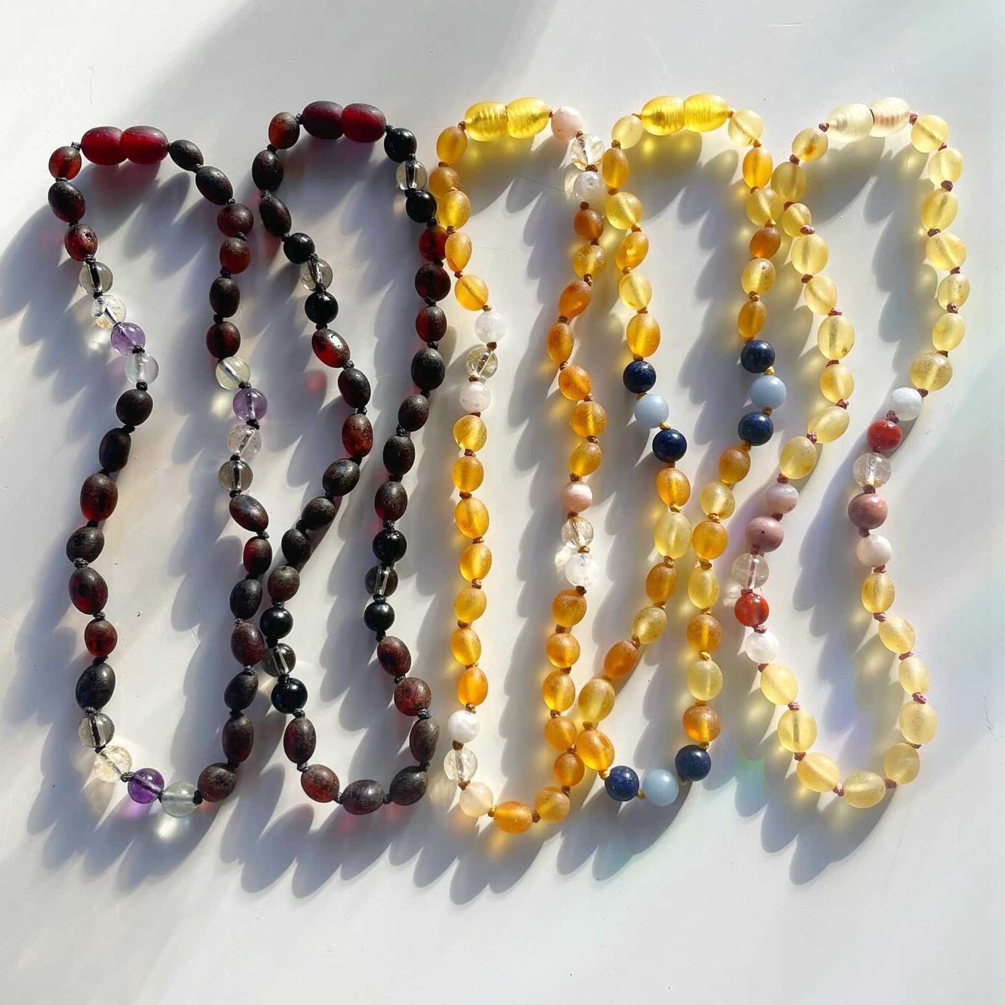 Baltic Amber & Gemstone Necklaces