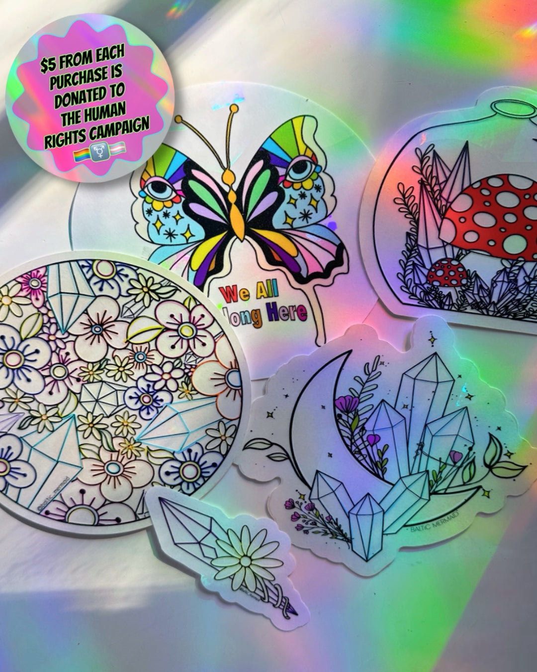 Rainbow Window Decals