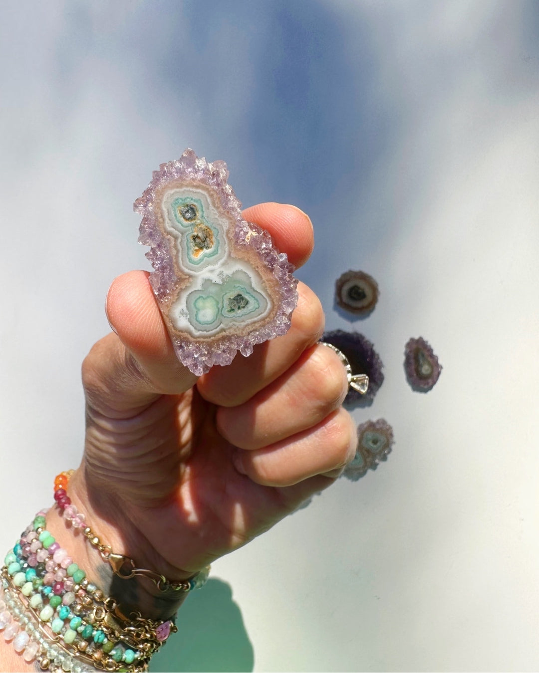 Amethyst Stalactite Slice D