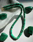 “Donna” - Malachite Gemstone Candy Necklace