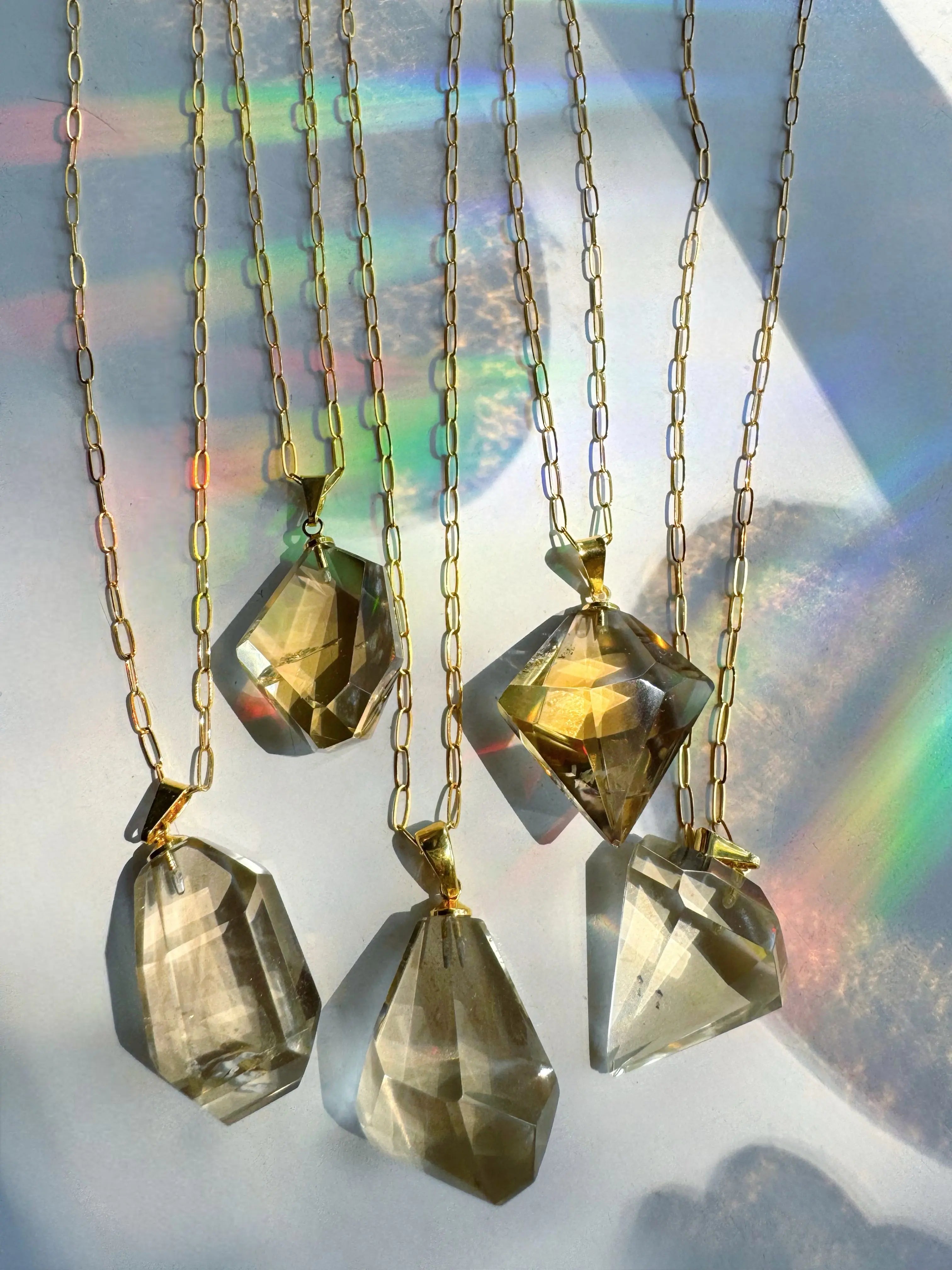 AAA Citrine Pendant 14k Gold Filled Necklace Baltic Mermaid