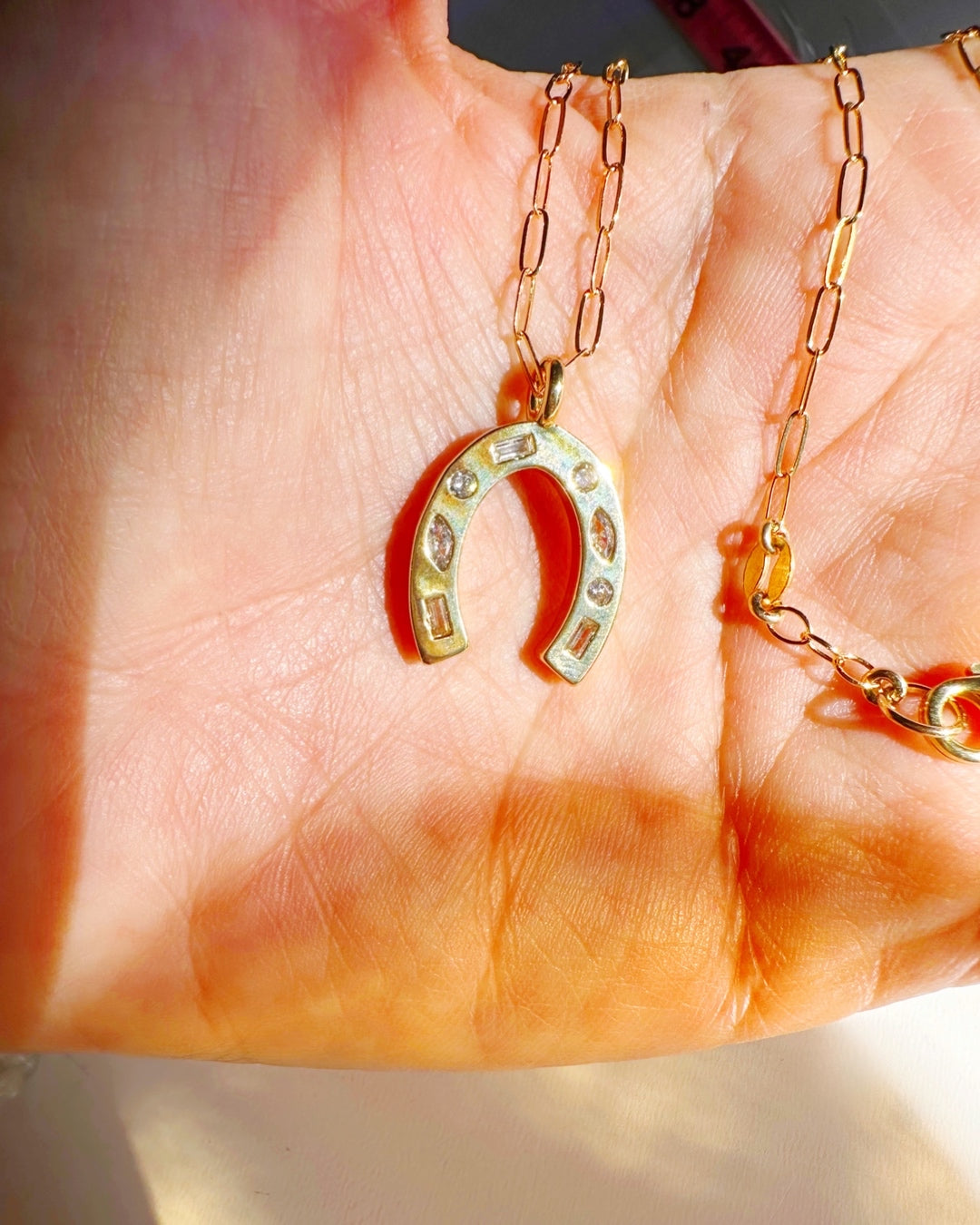 Gold Filled Horseshoe Necklace - Baltic Mermaid