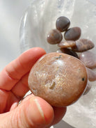 Sunstone & Peach Moonstone Palm Stone - G - Baltic Mermaid