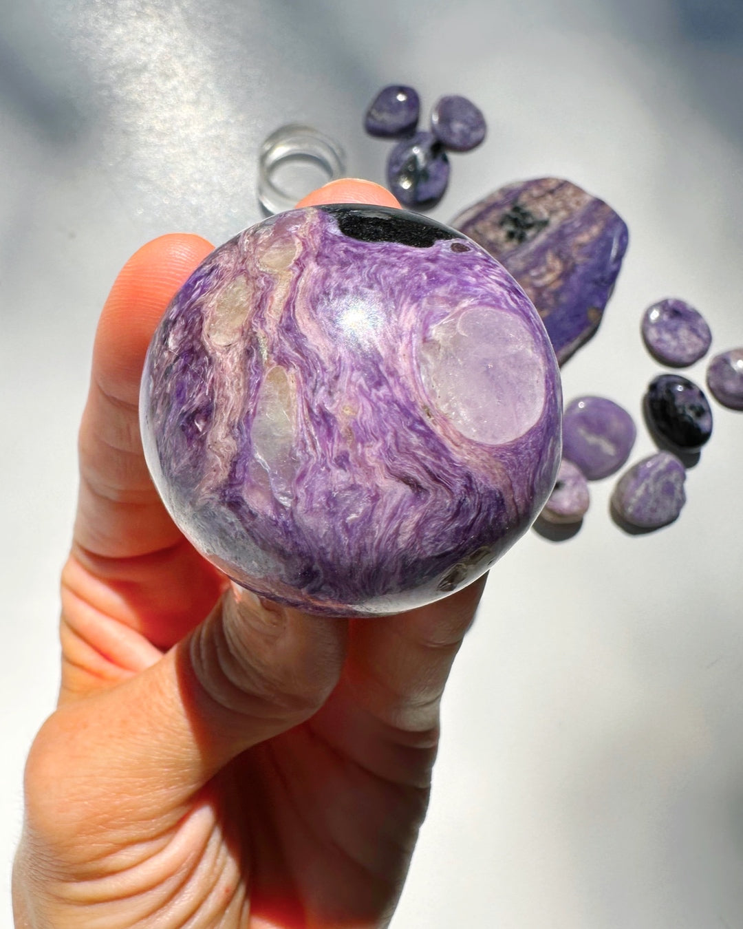 Charoite Sphere