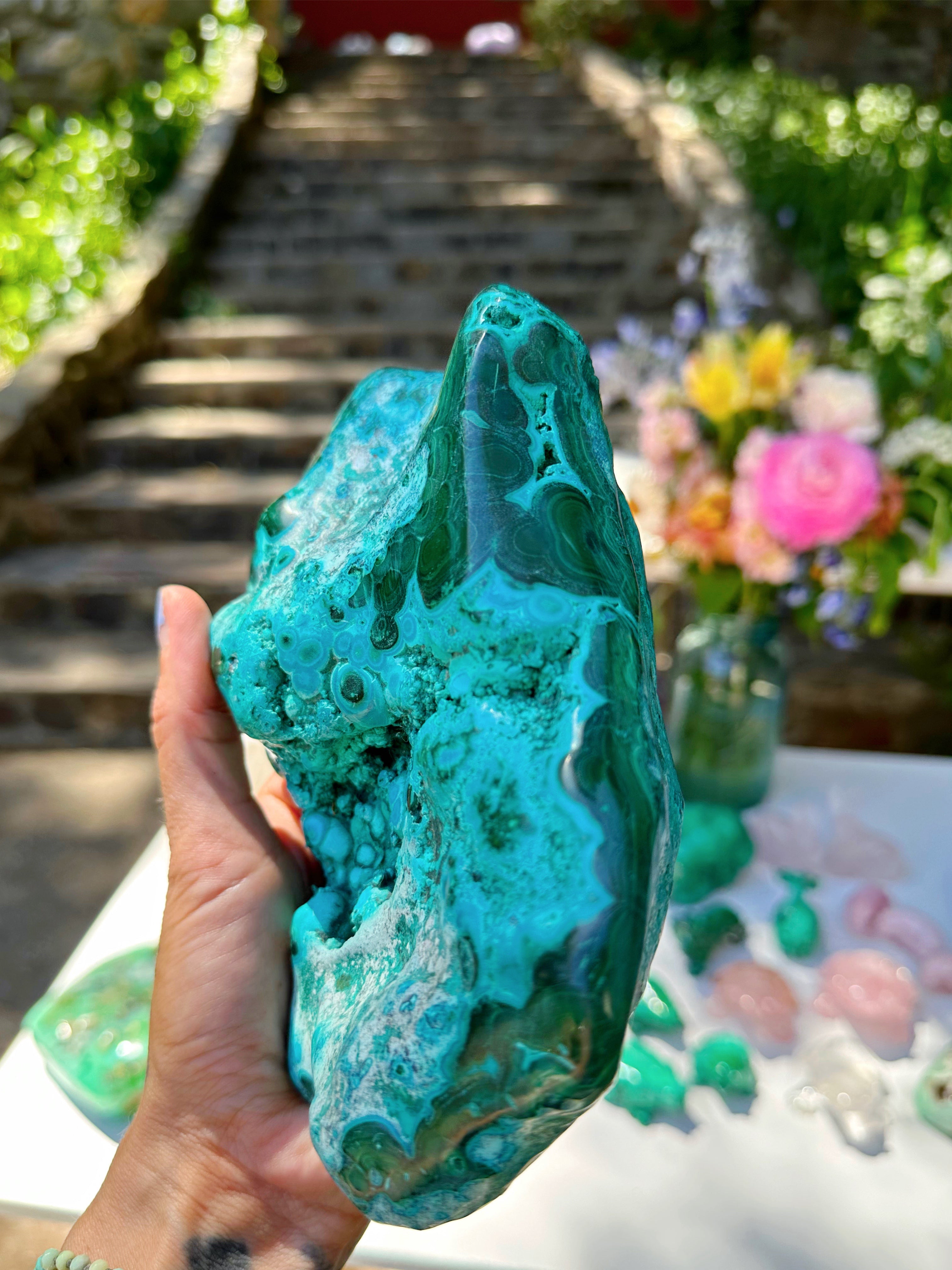 Chrysocolla w/ Malachite - Baltic Mermaid