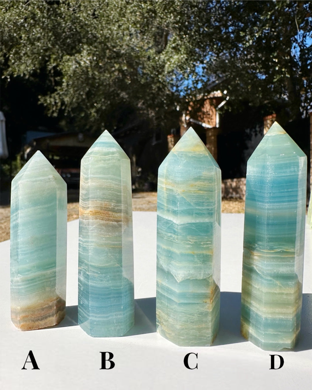 Blue Calcite Towers - Small - Baltic Mermaid