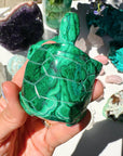 Hand Carved Malachite Turtle