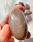 Sunstone & Peach Moonstone Palm Stone - I