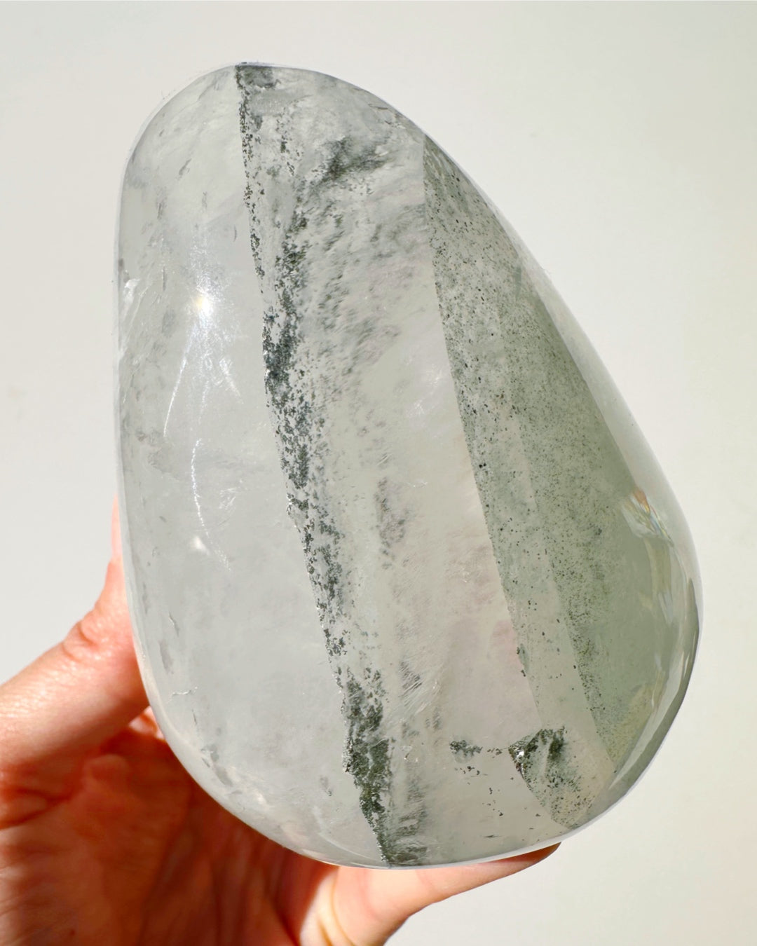 Clear Quartz Freeform w/ Chlorite Phantoms