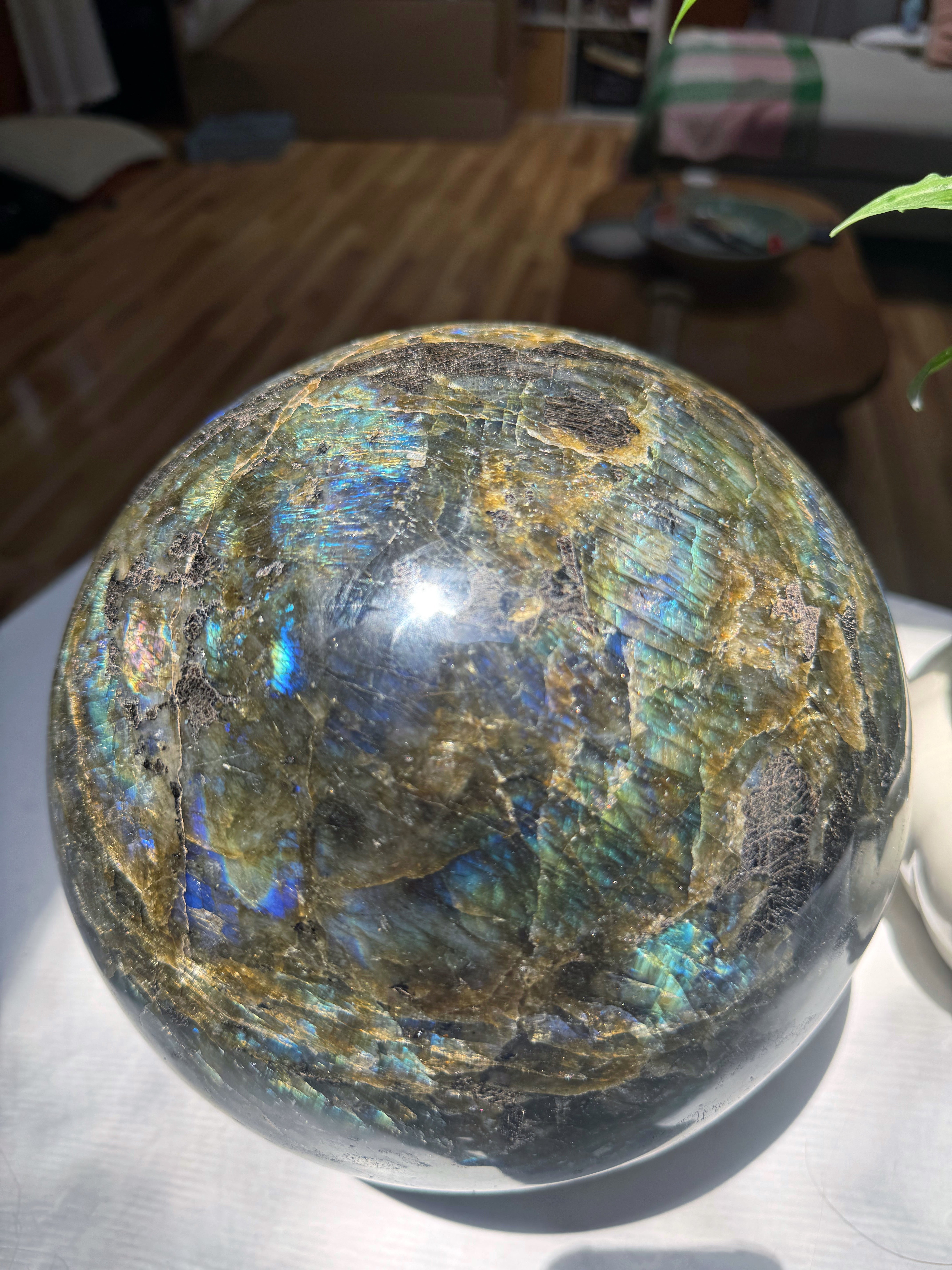 Large Labradorite Sphere from Madagascar Baltic Mermaid