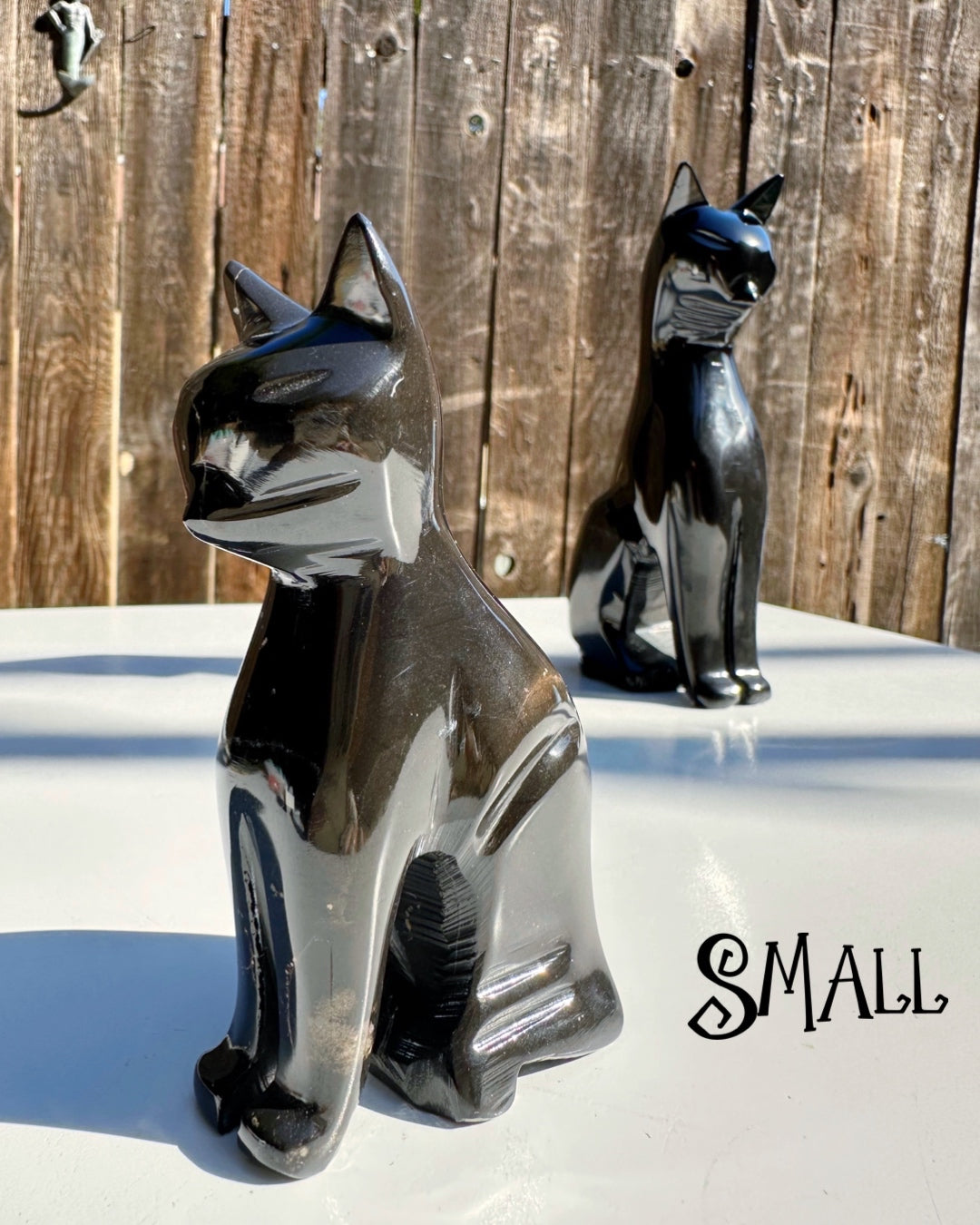 Black Marble Kitty Cats