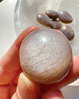 Sunstone & Peach Moonstone Palm Stone - J