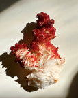 Vanadinite on Barite from Morocco