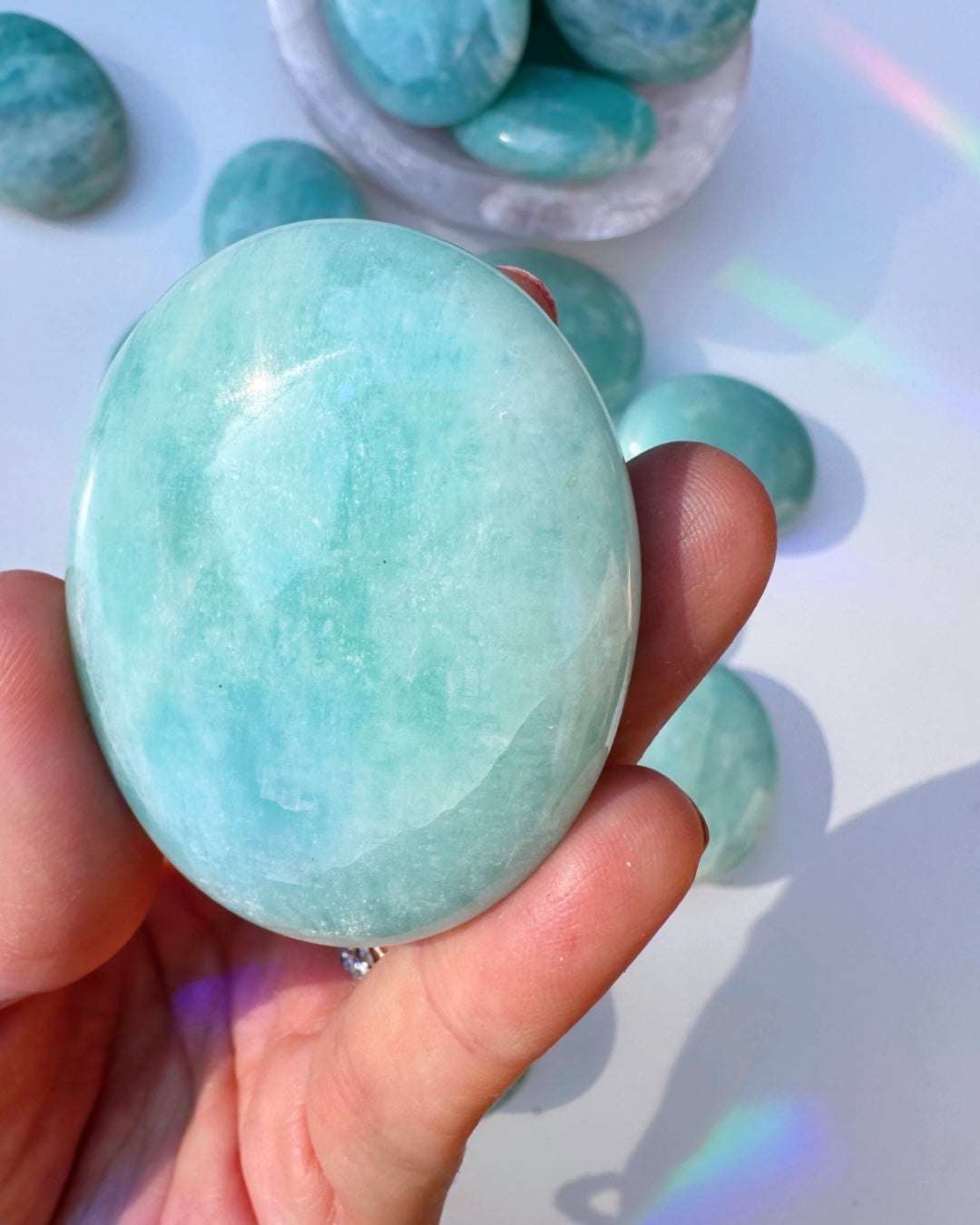 Amazonite Palm Stones - Baltic Mermaid