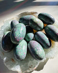 Ruby in Fuchsite Lingams