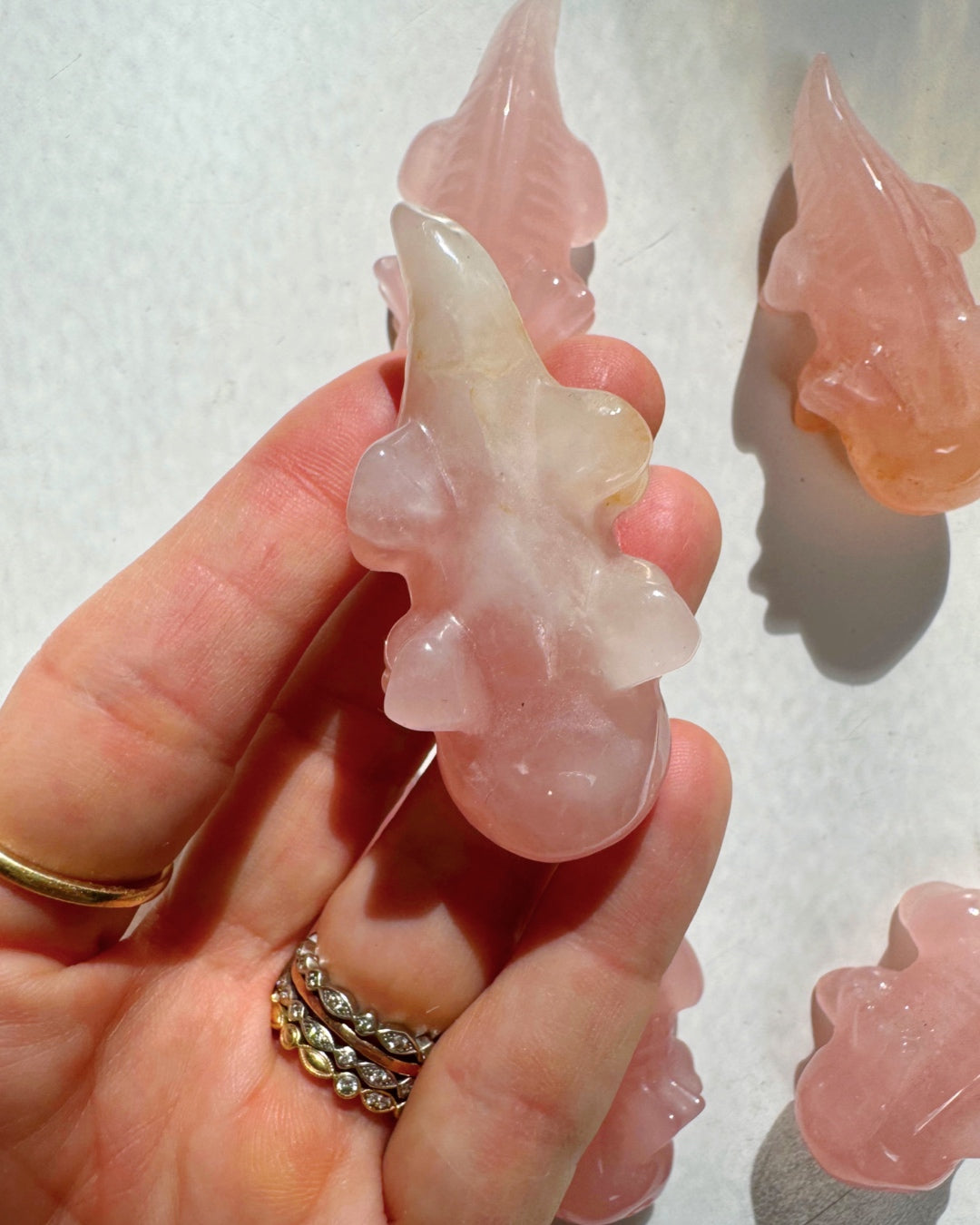 Rose Quartz Axolotl’s - Baltic Mermaid