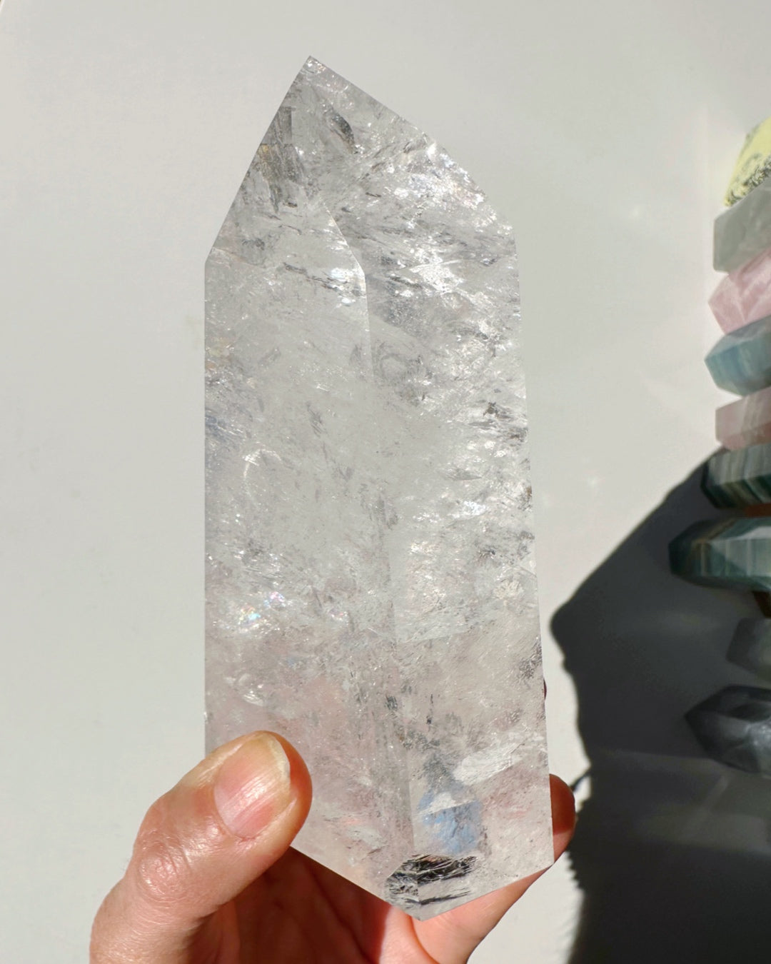Clear Quartz Tower - Baltic Mermaid
