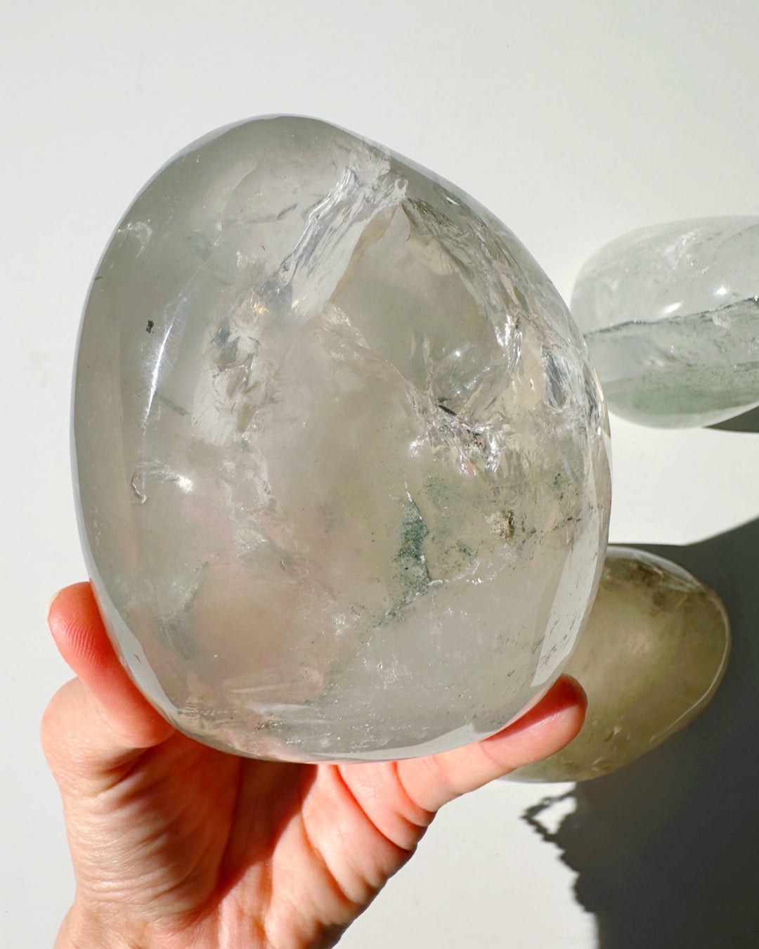 Clear Quartz Freeform w/ Chlorite Phantoms