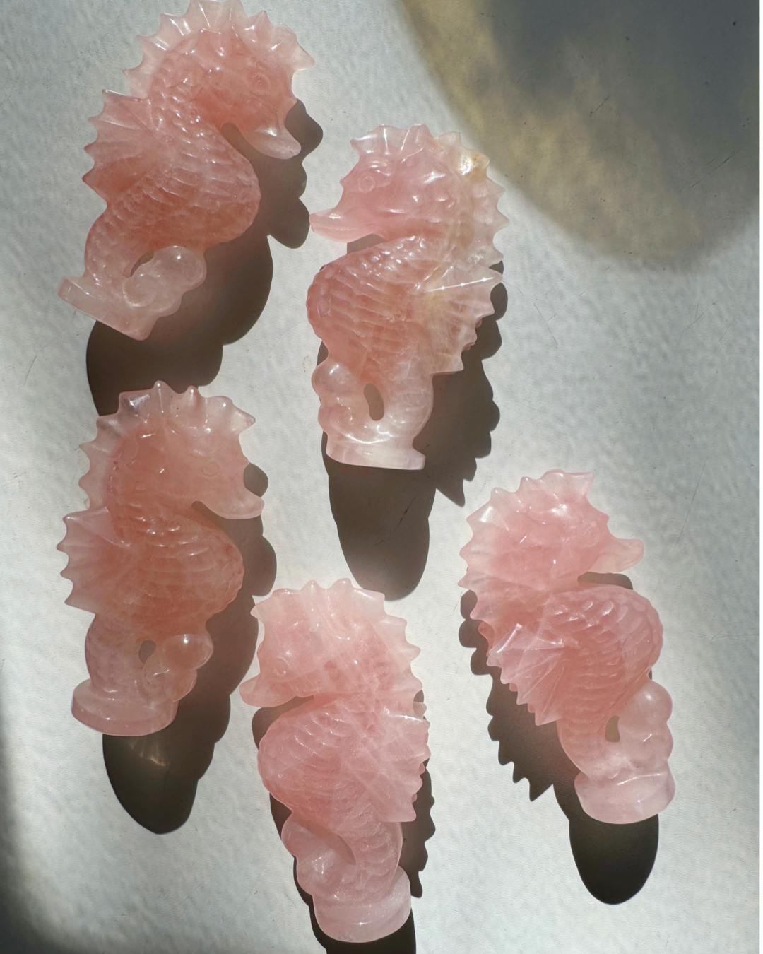 Rose Quartz Seahorse - Baltic Mermaid