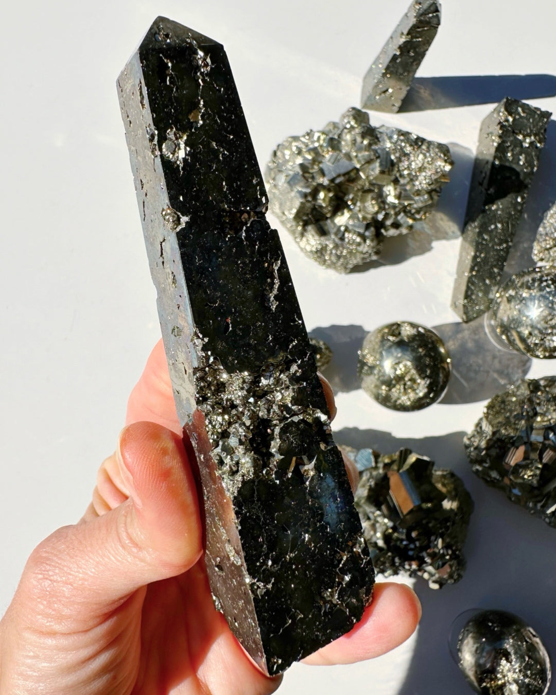 Pyrite Obelisk - Baltic Mermaid